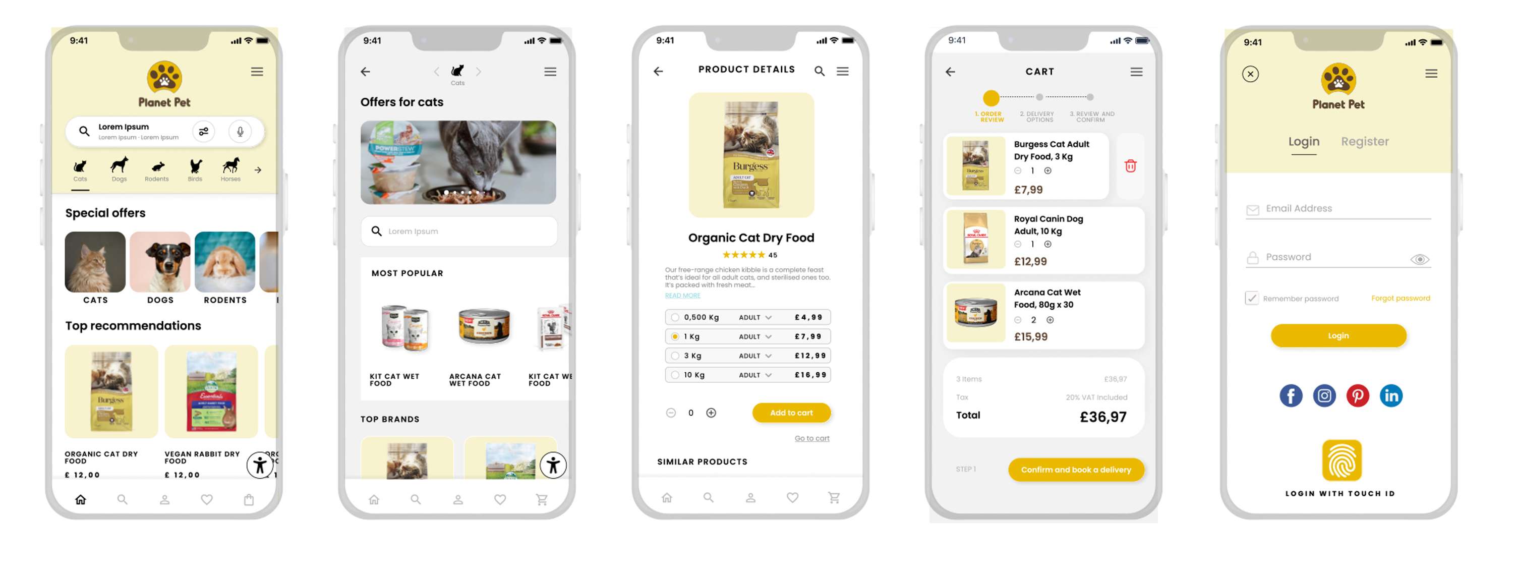 Mobile App - Planet Pet by Elisa Barbata
