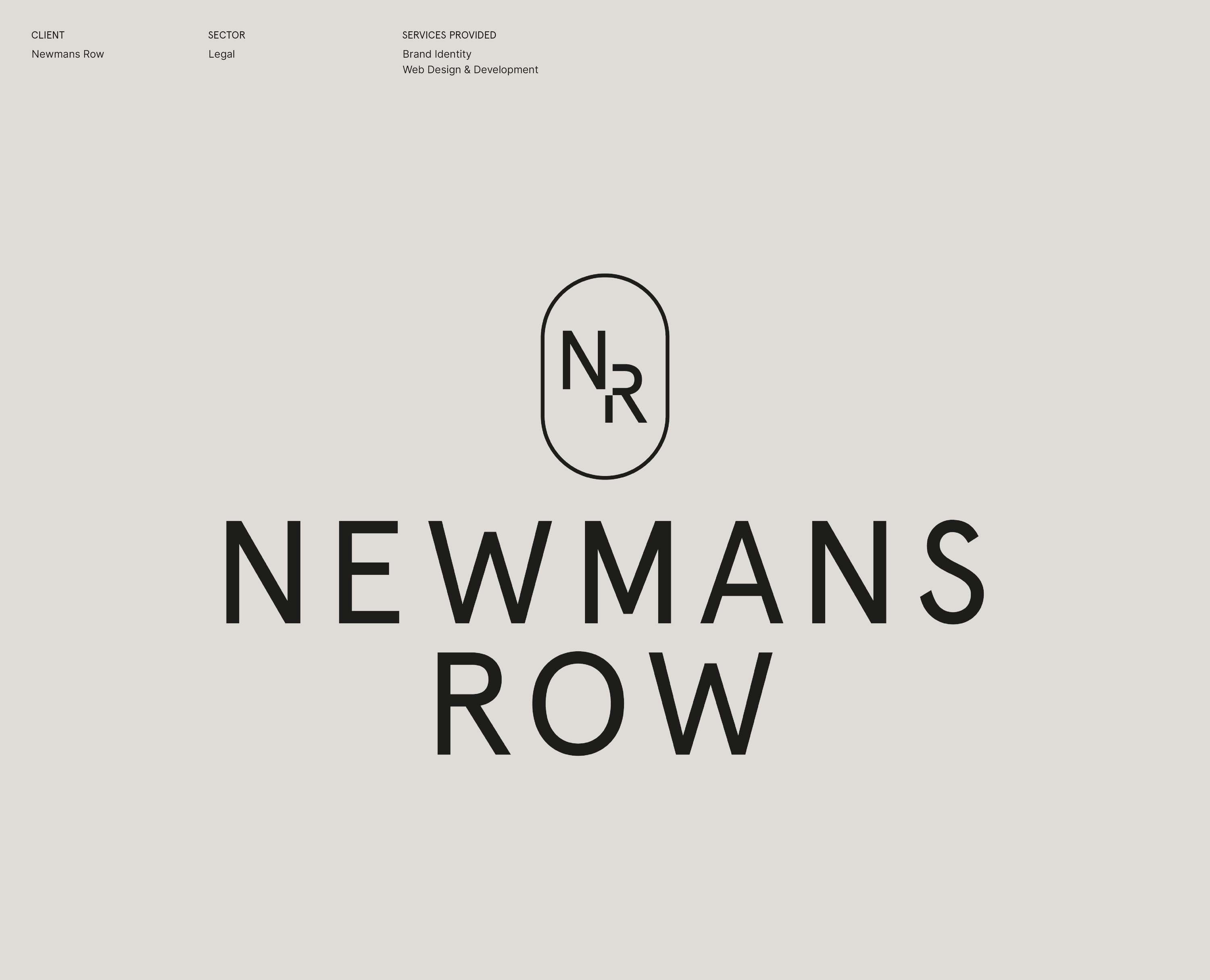 Newmansrow | Brand Identity & Website by Tiffany Farthing
