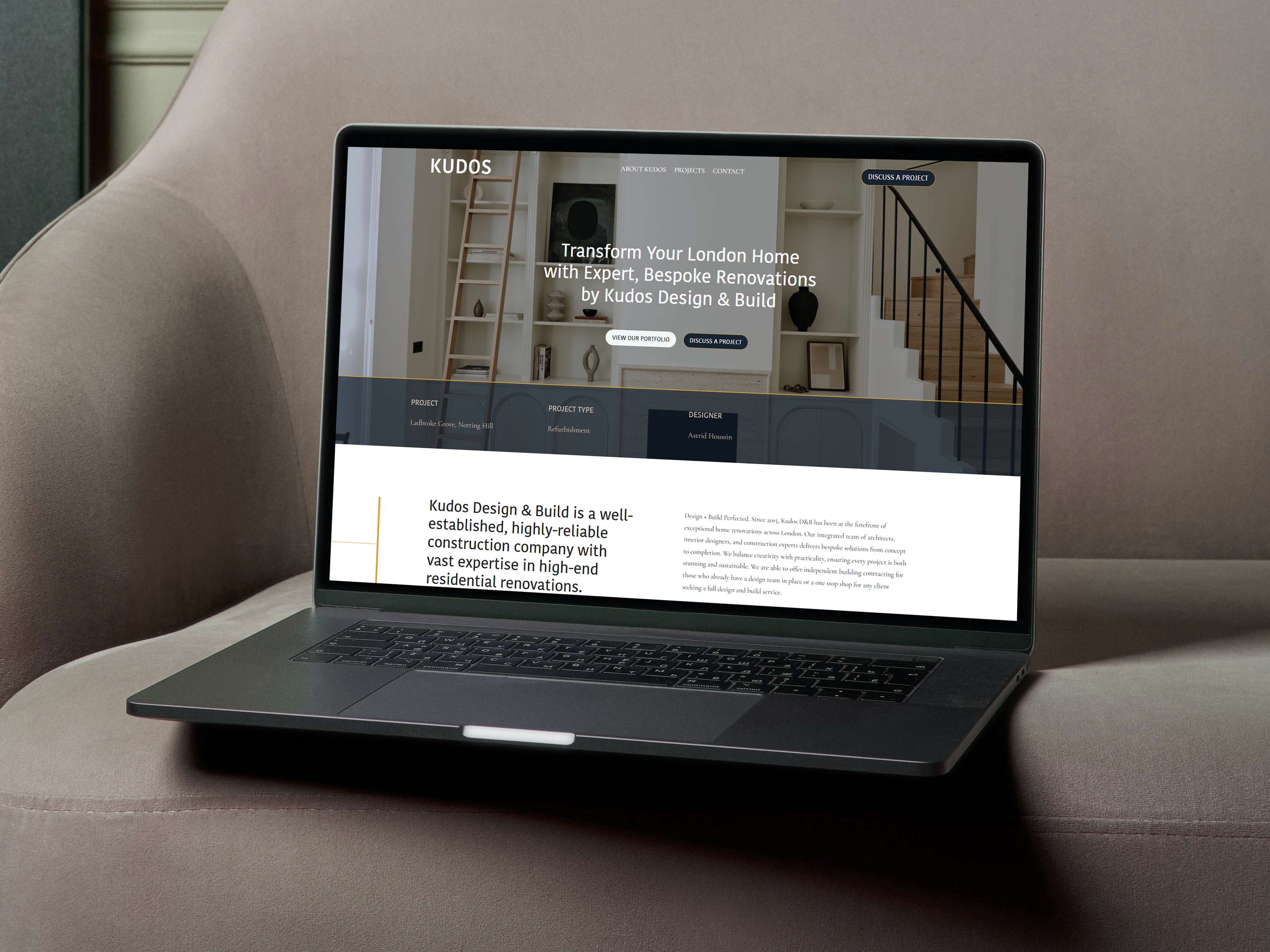 Kudos Design & Build | Web Design & Development by Tiffany Farthing