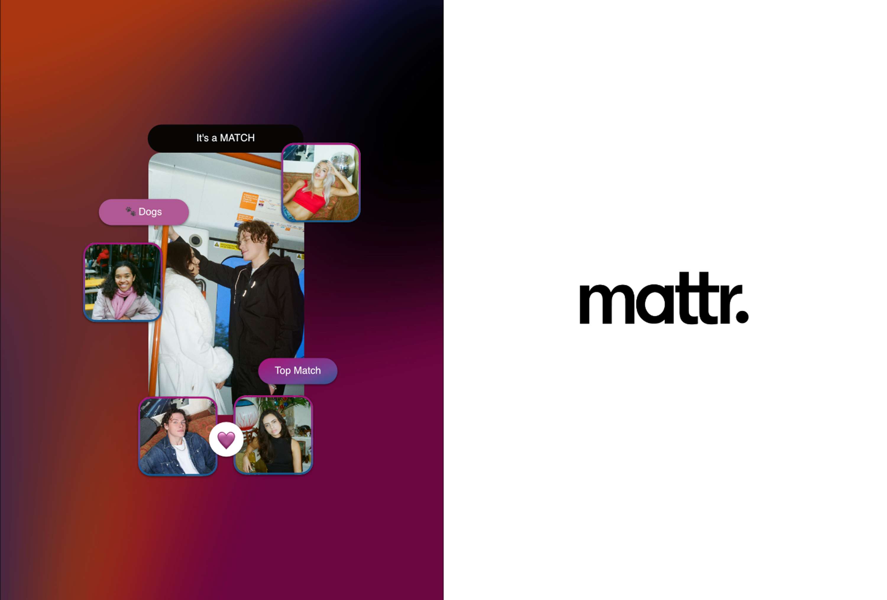 Mattr | Dating App Website Design by Ruth Wright-Palmer