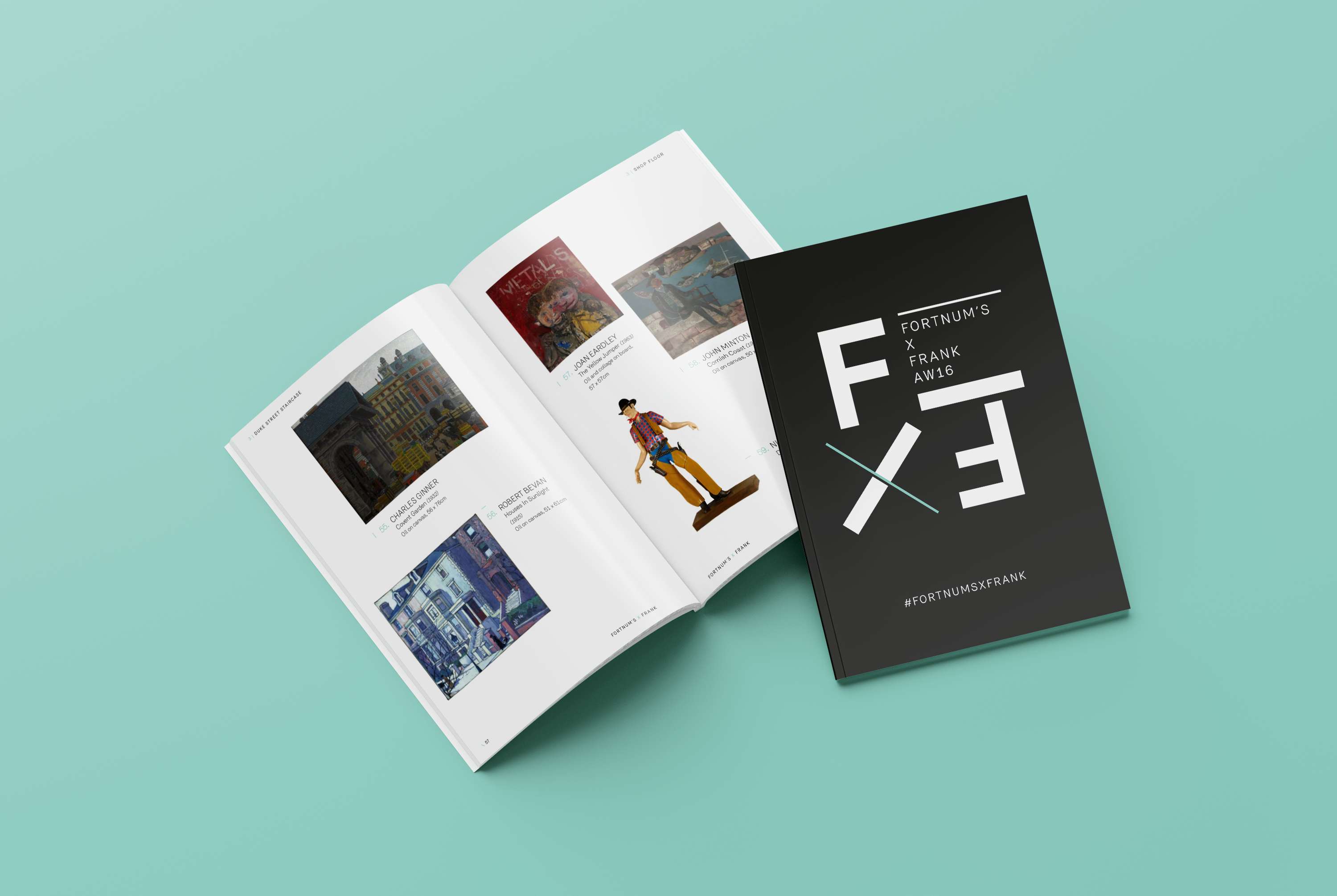 Fortnum x Frank AW16 gallery guide book by Dominique Baker