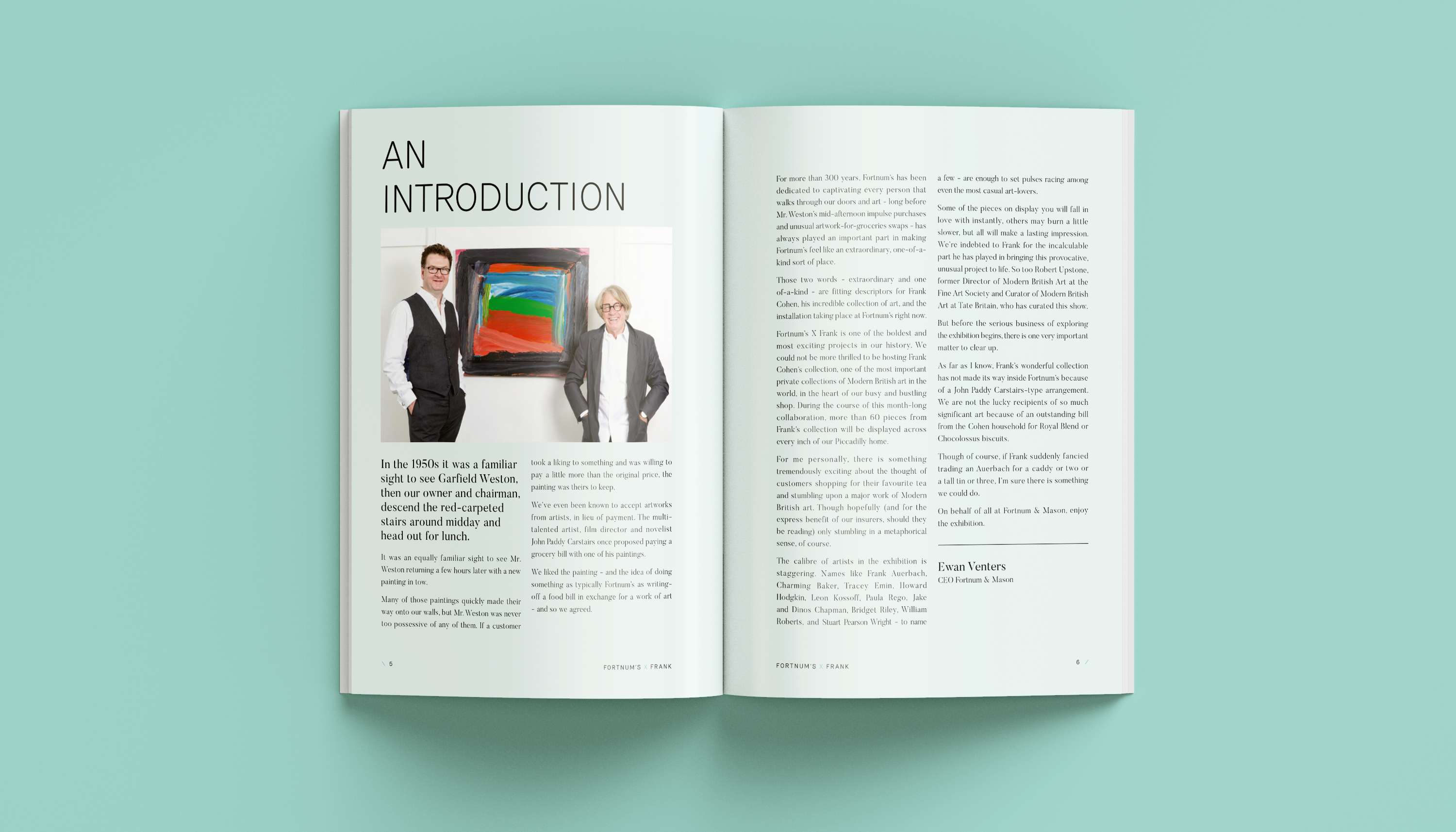 Fortnum x Frank AW16 gallery guide book by Dominique Baker