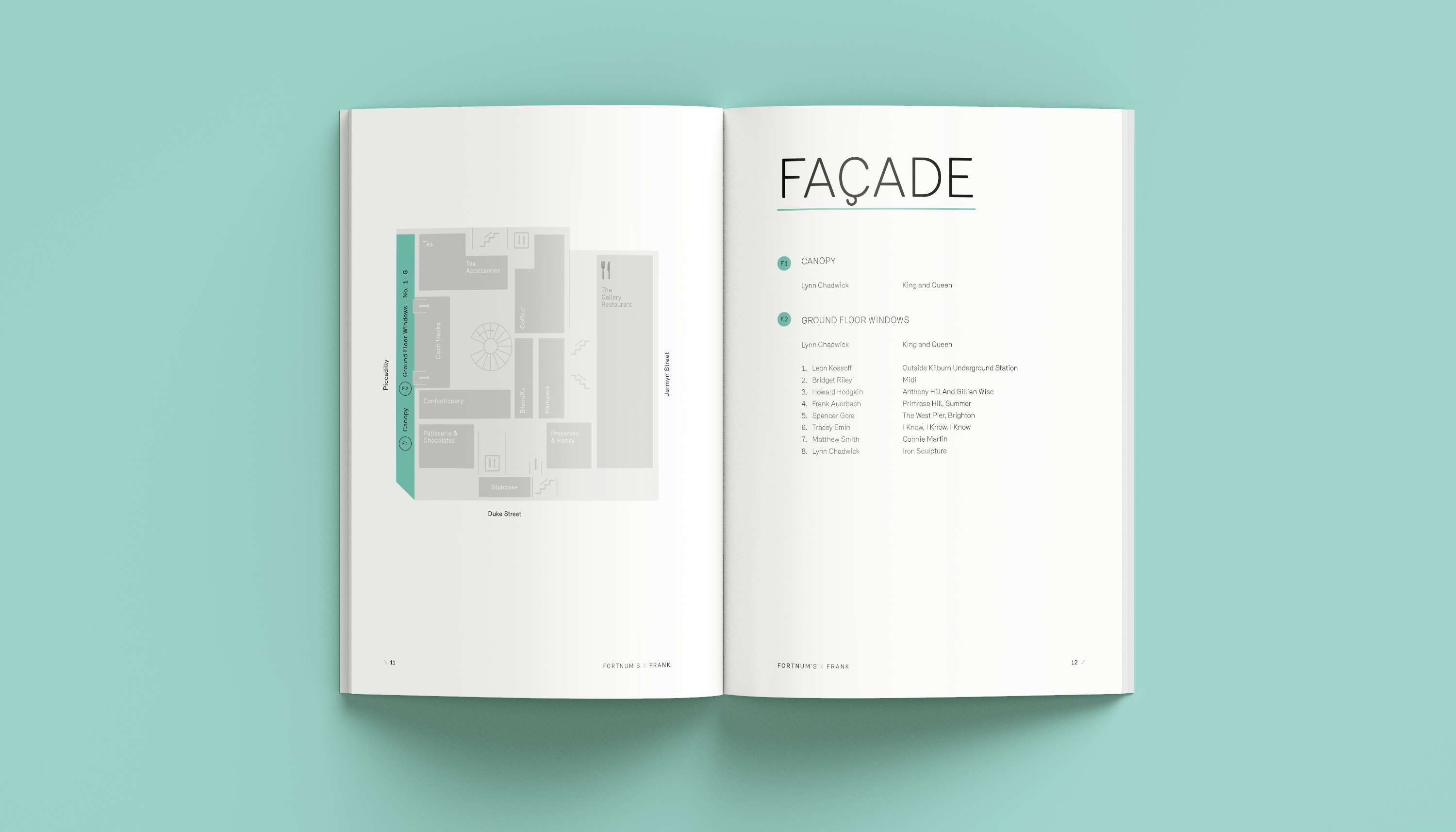Fortnum x Frank AW16 gallery guide book by Dominique Baker