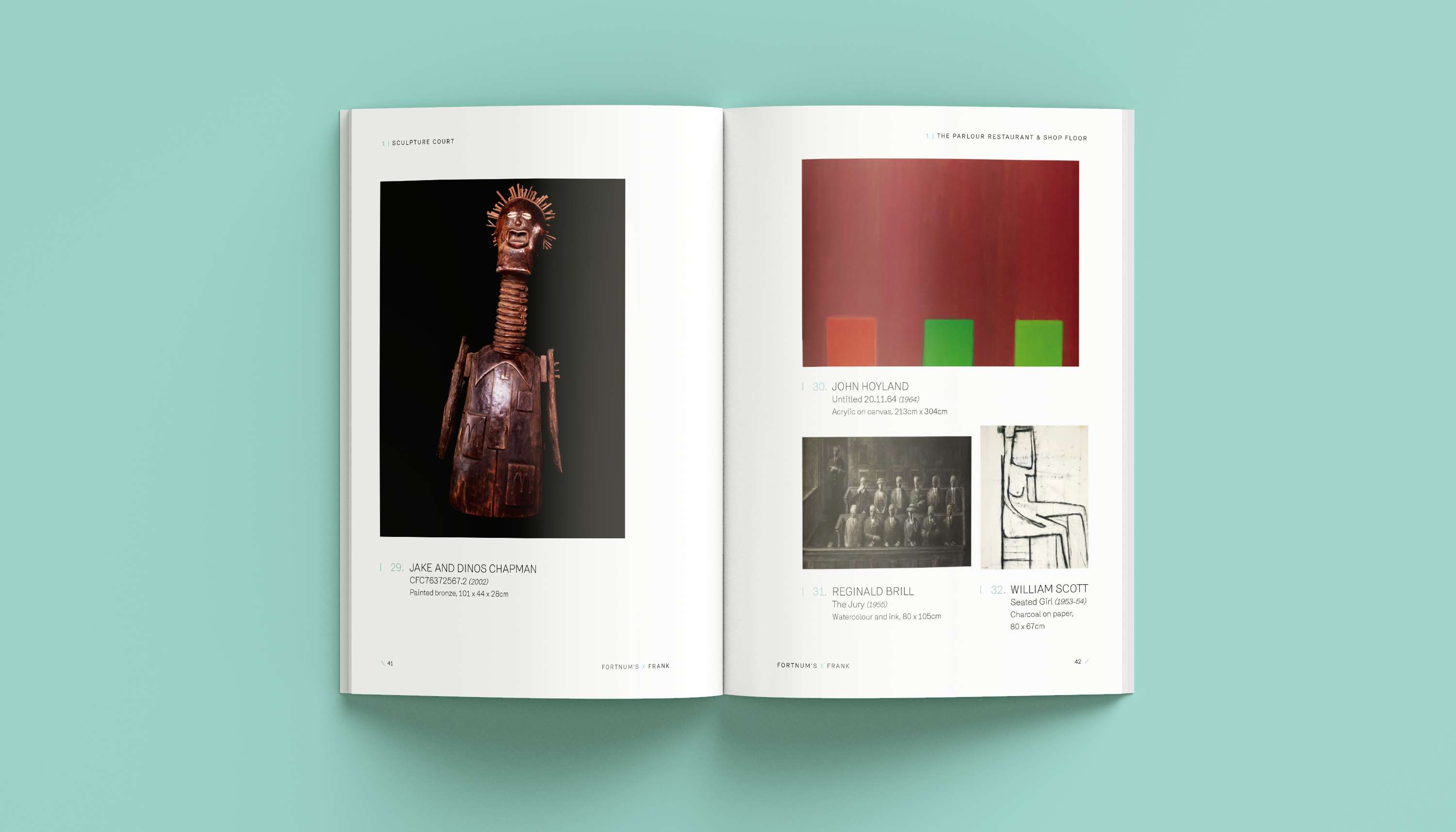 Fortnum x Frank AW16 gallery guide book by Dominique Baker
