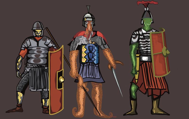 Monster Gladiators by Mike Whyte
