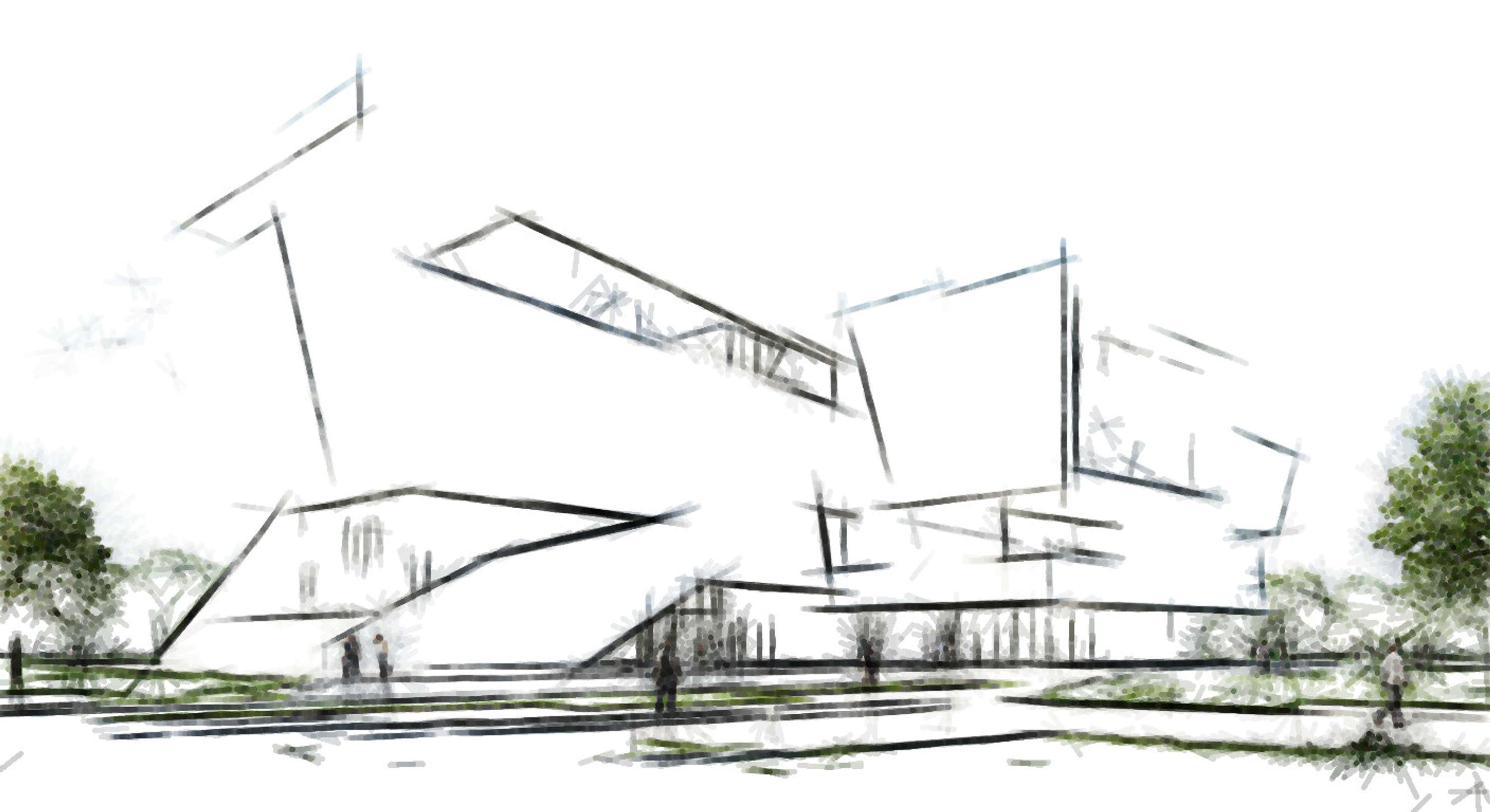 Architectural Sketches and Models - Bozelos by Panagiotis Bozelos