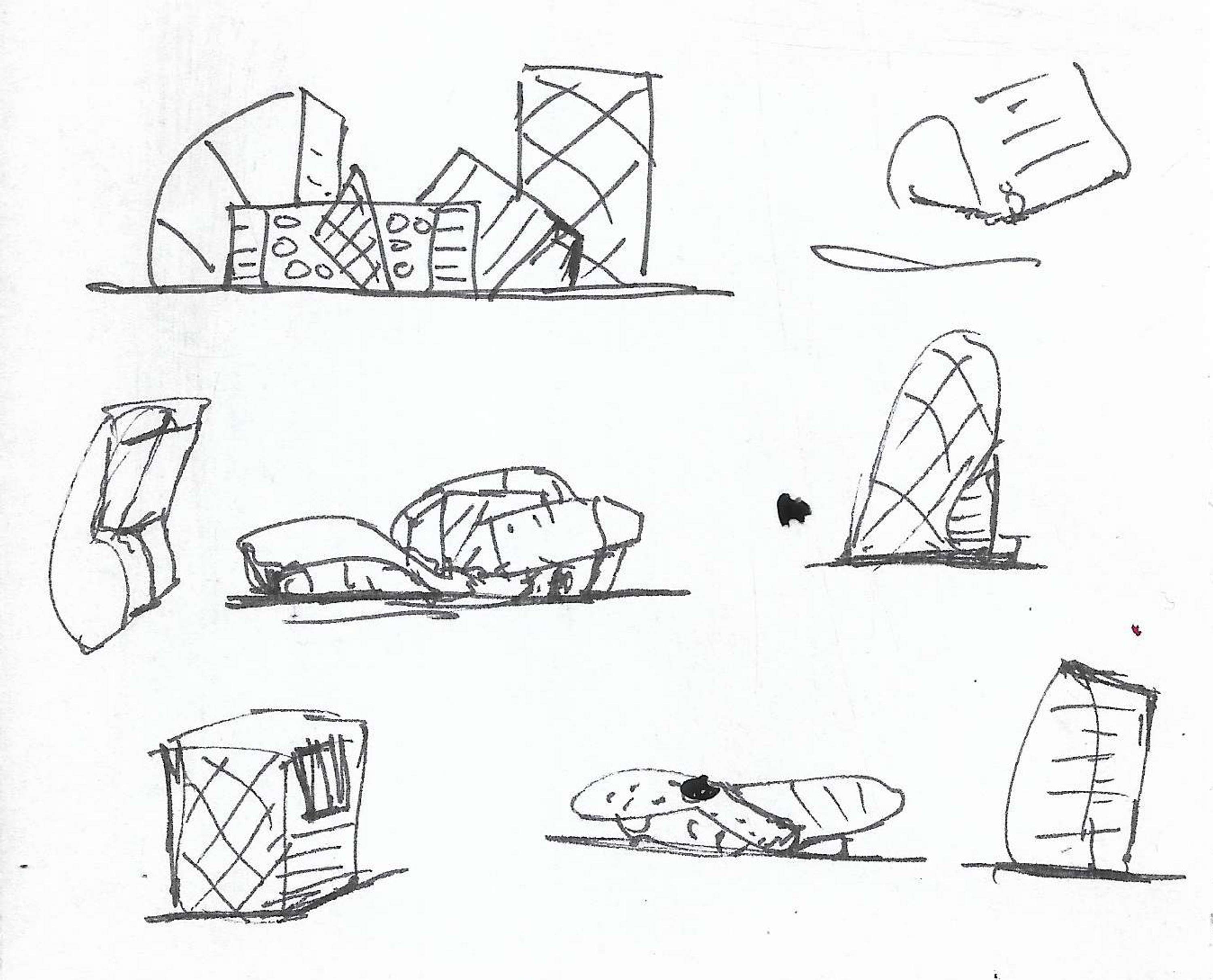 Architectural Sketches and Models - Bozelos by Panagiotis Bozelos