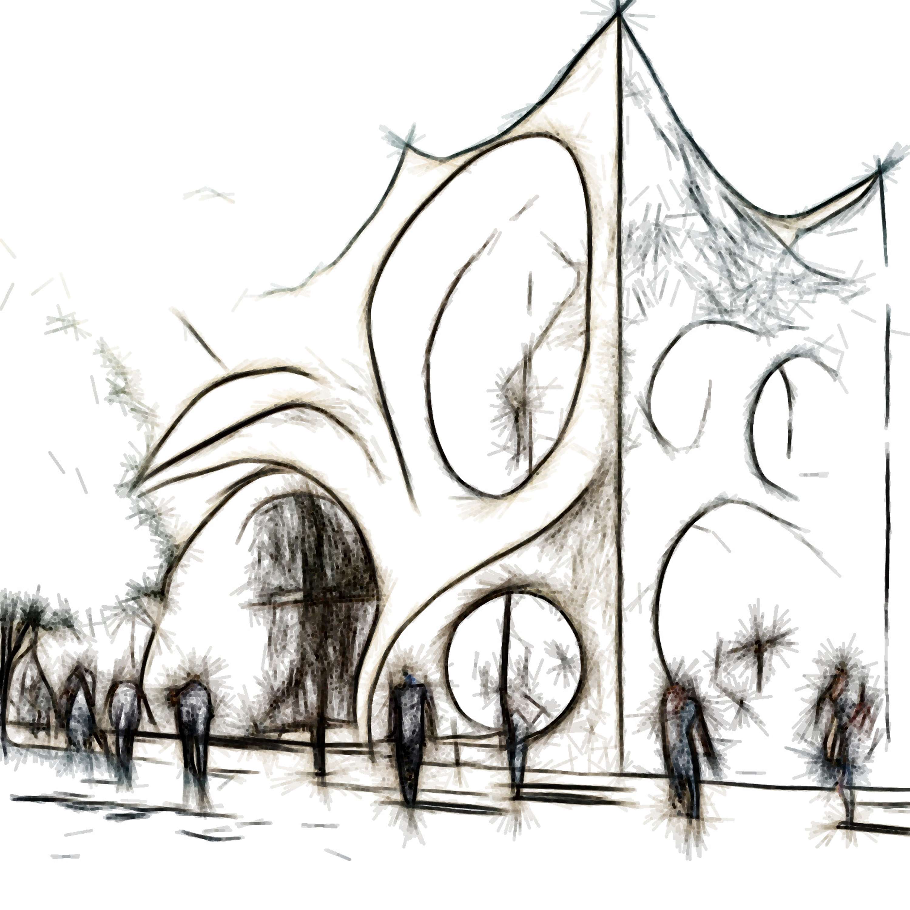 Architectural Sketches and Models - Bozelos by Panagiotis Bozelos