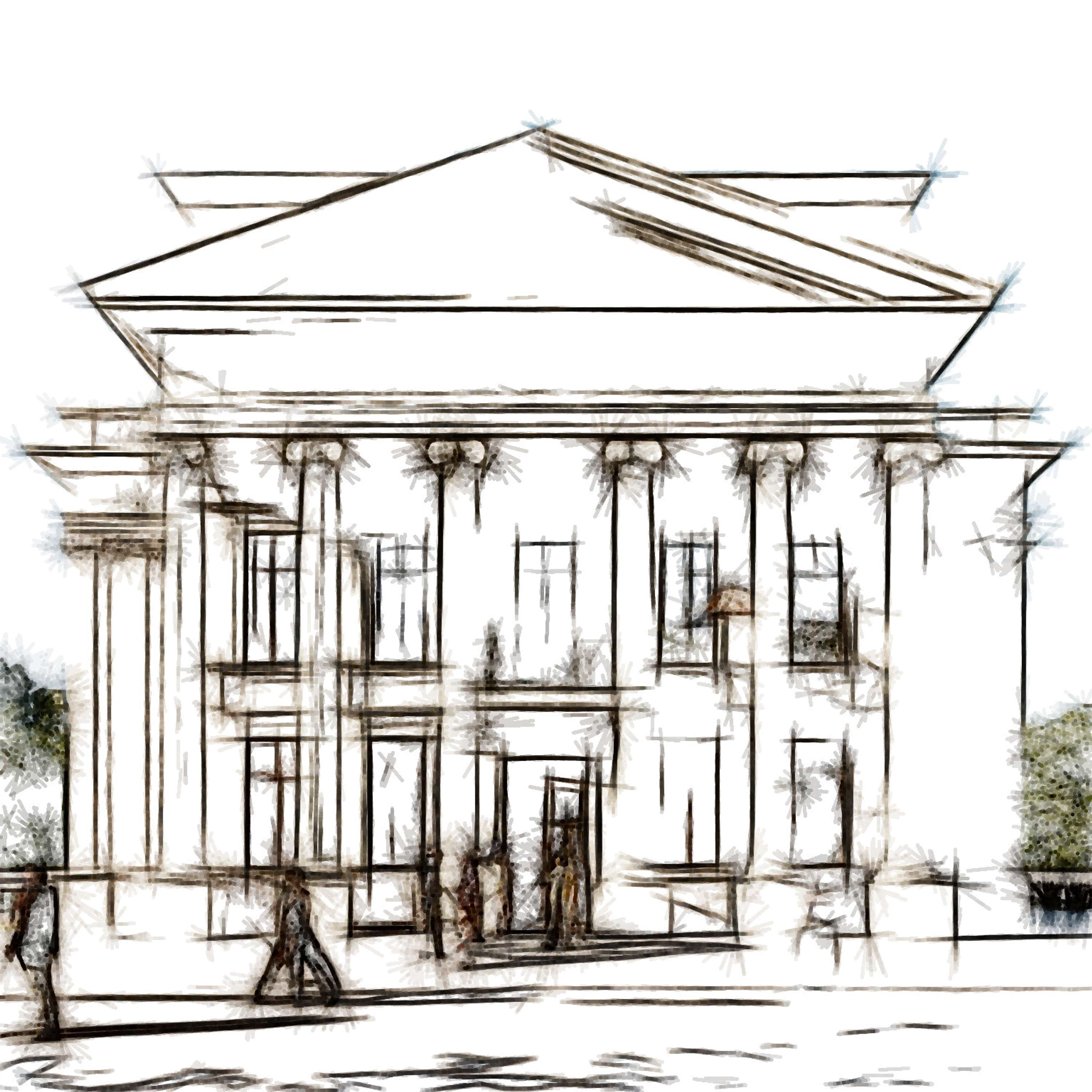 Architectural Sketches and Models - Bozelos by Panagiotis Bozelos