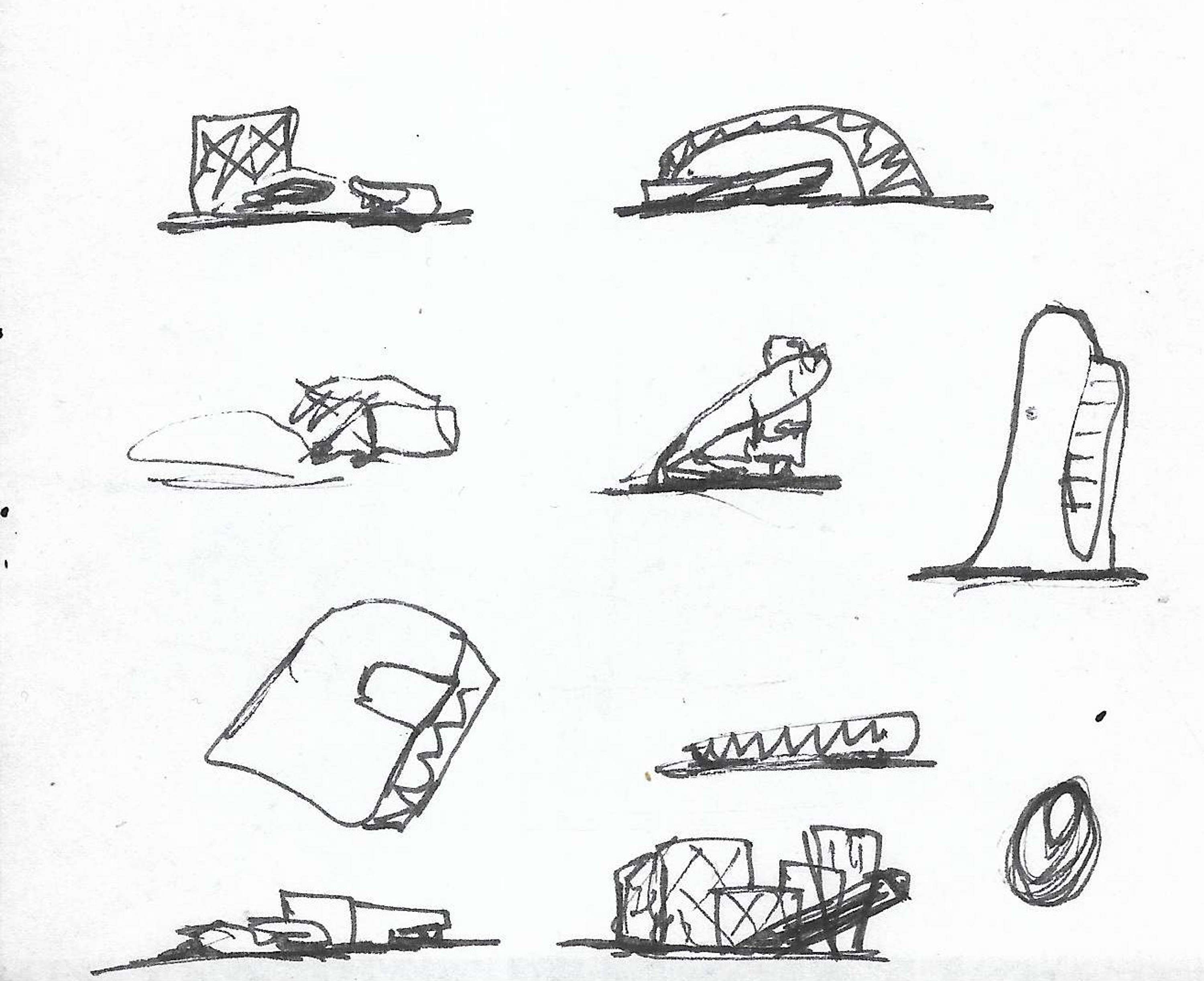 Architectural Sketches and Models - Bozelos by Panagiotis Bozelos