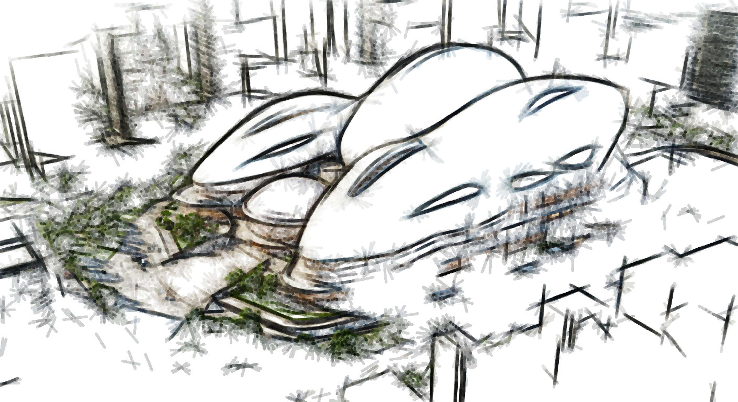 Architectural Sketches and Models - Bozelos by Panagiotis Bozelos
