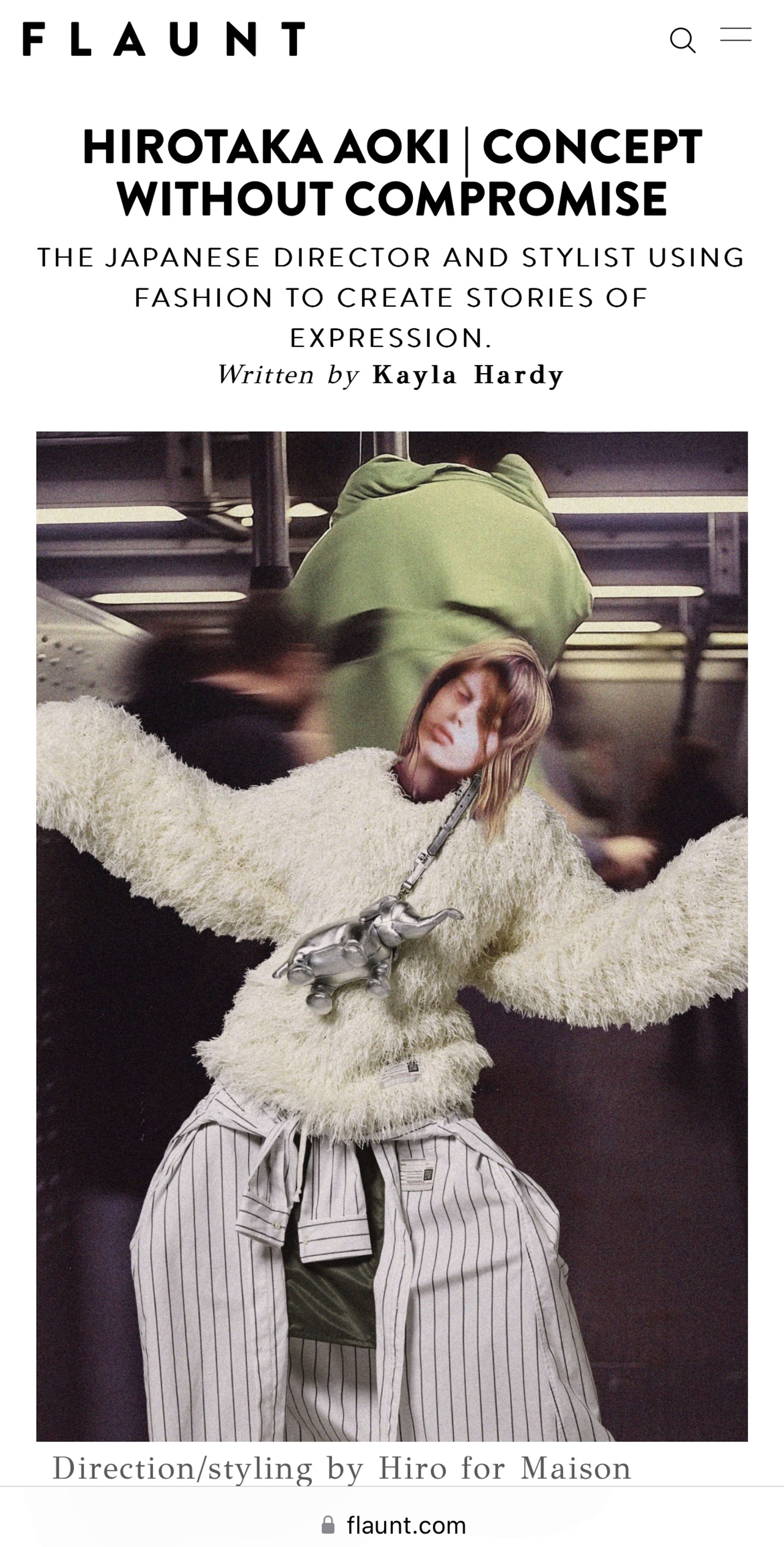 Concept Without Compromise-Featured Interview with Flaunt Magawx by HIROTAKA AOKI