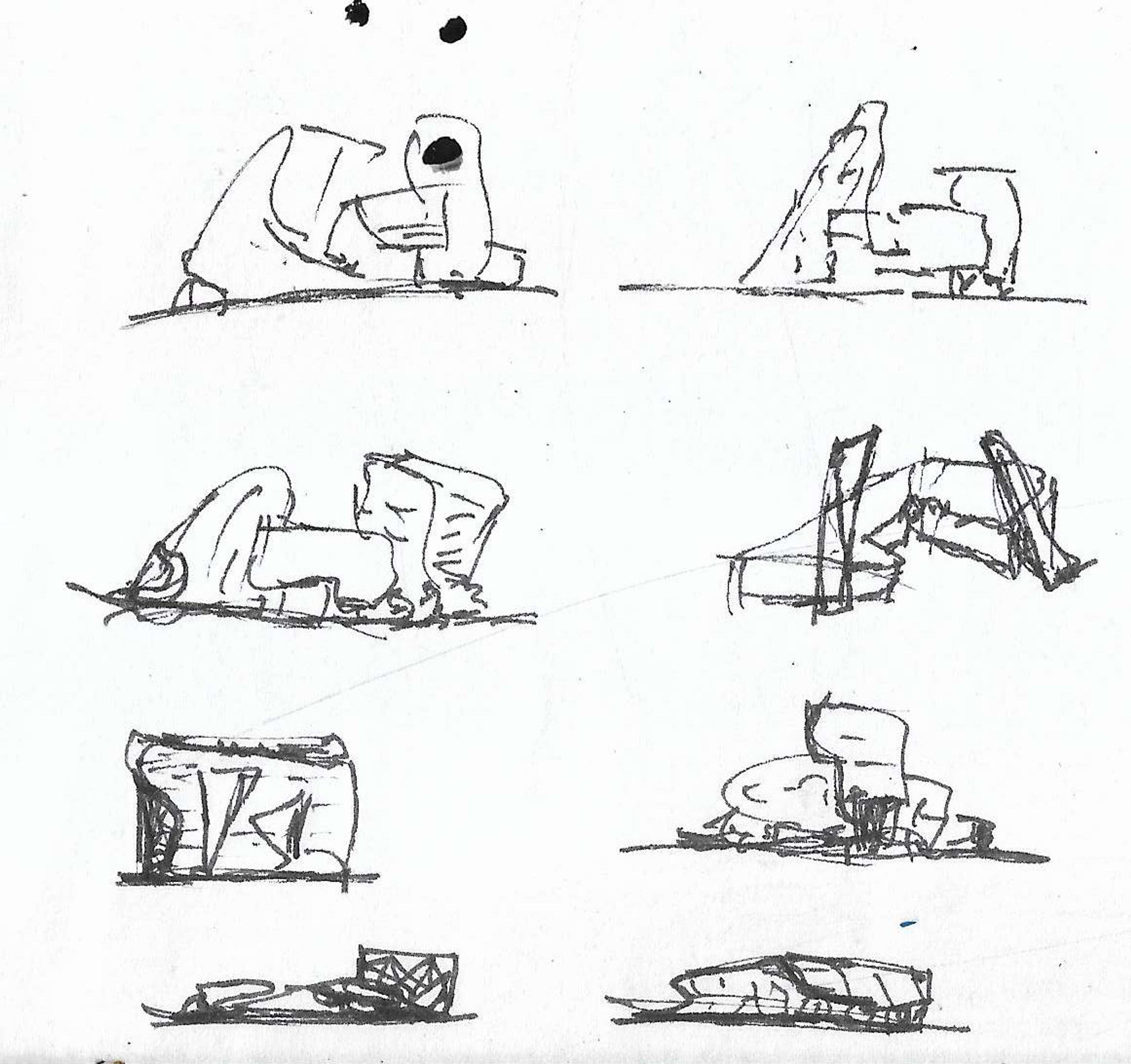 Architectural Sketches and Models - Bozelos by Panagiotis Bozelos