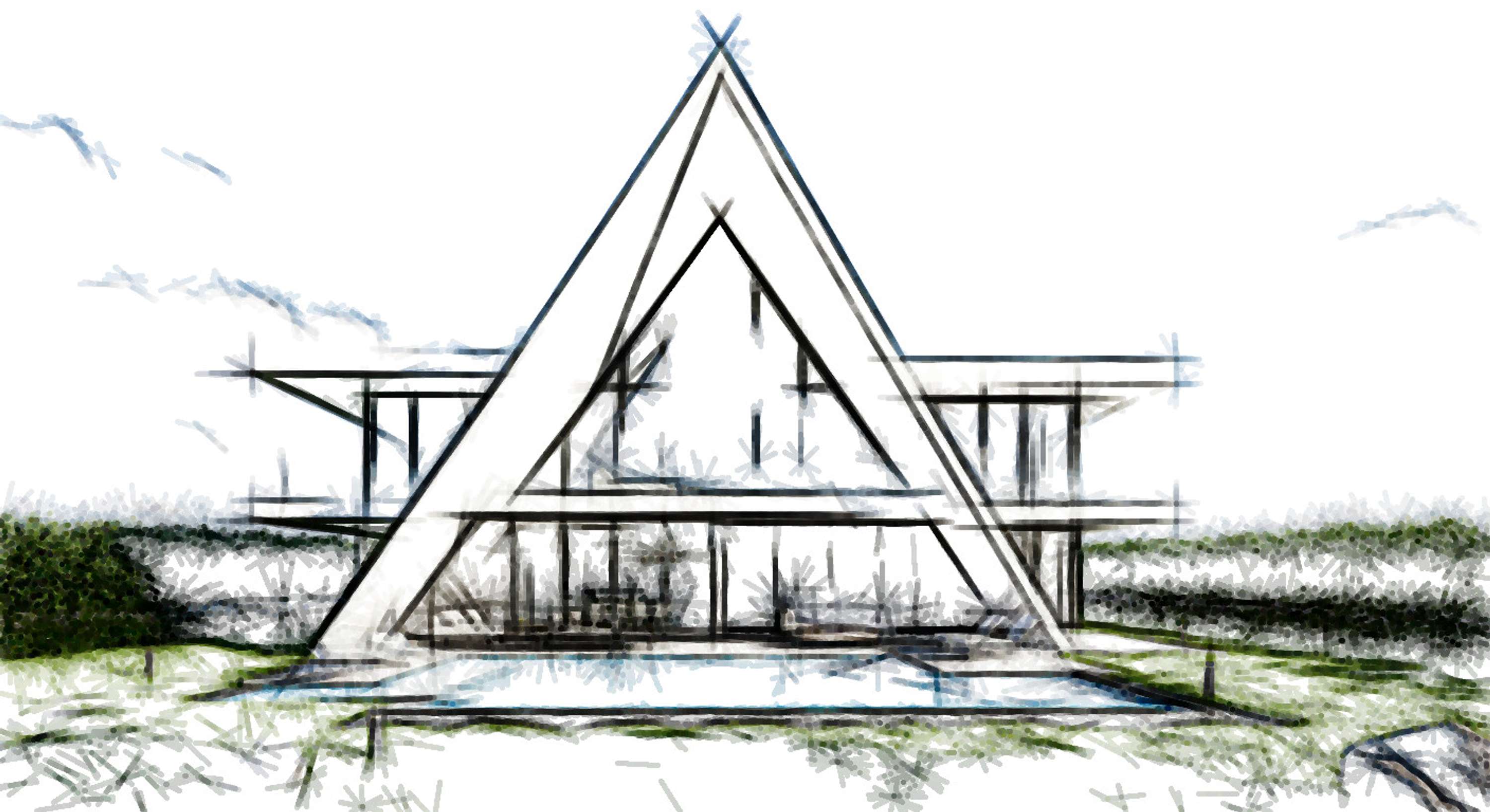 Architectural Sketches and Models - Bozelos by Panagiotis Bozelos