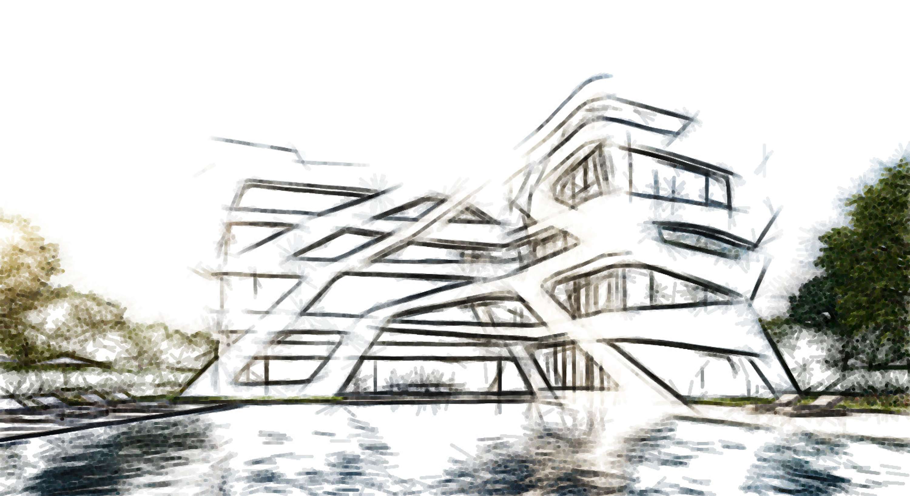 Architectural Sketches and Models - Bozelos by Panagiotis Bozelos