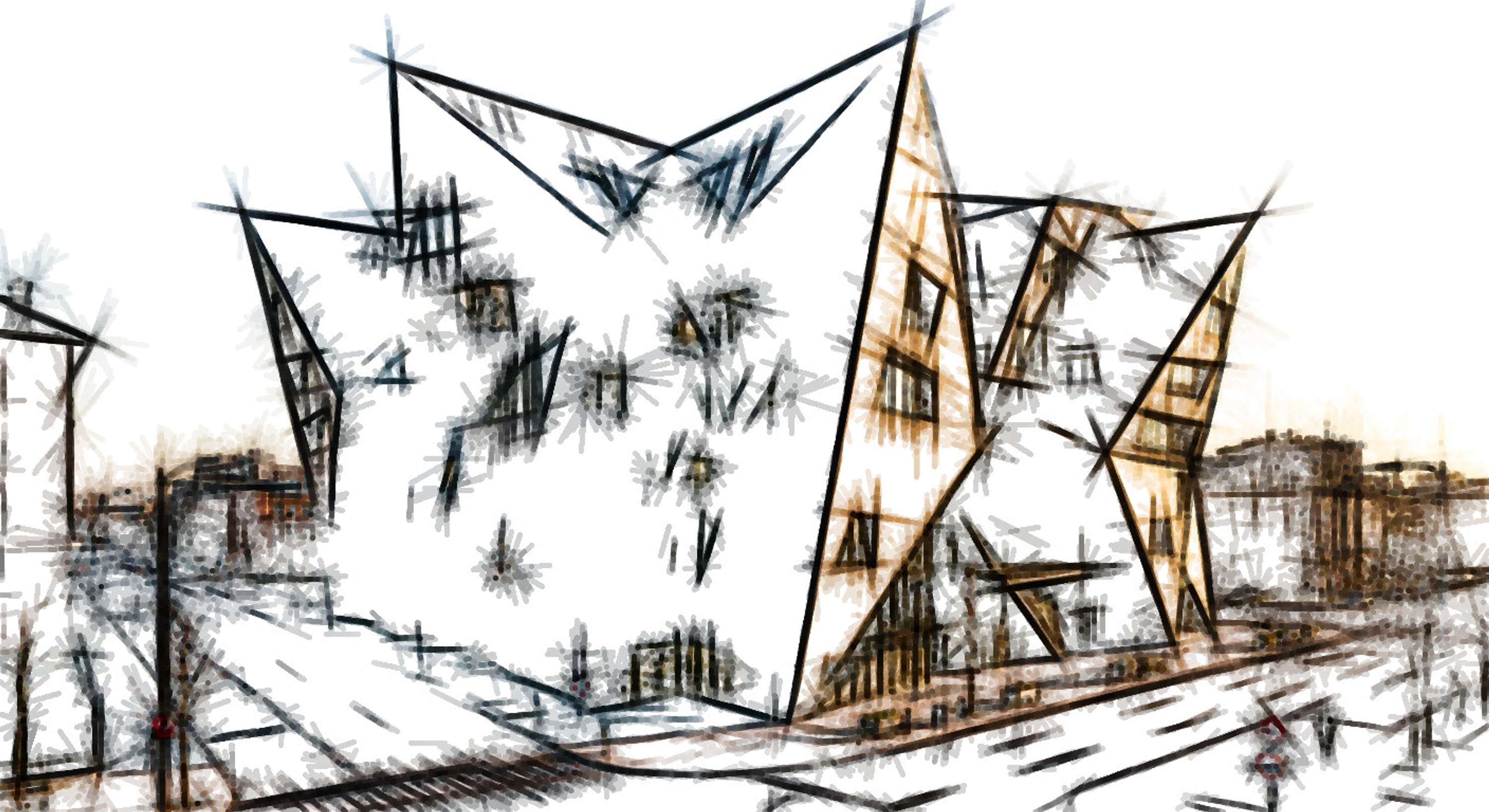 Architectural Sketches and Models - Bozelos by Panagiotis Bozelos
