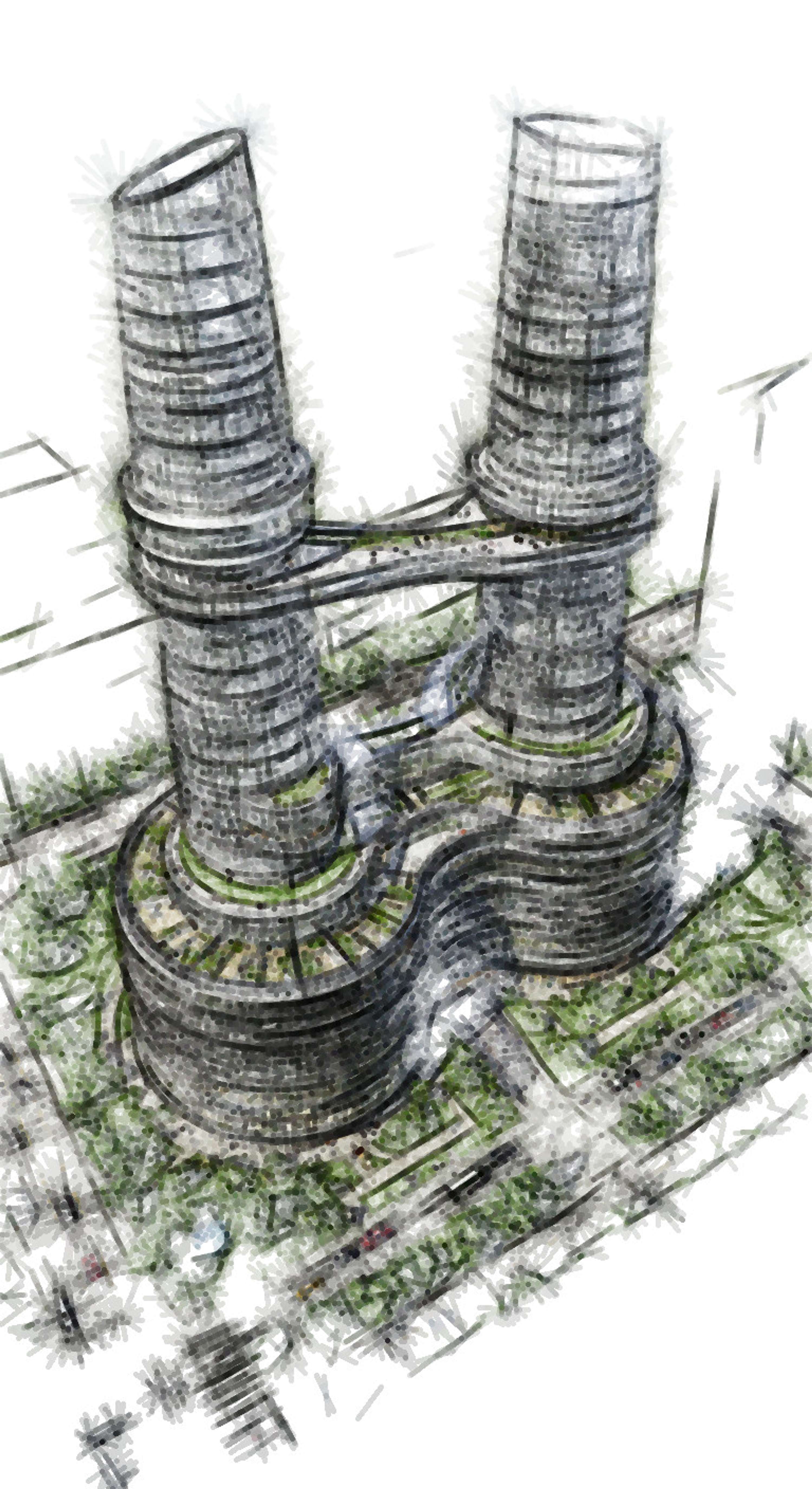Architectural Sketches and Models - Bozelos by Panagiotis Bozelos