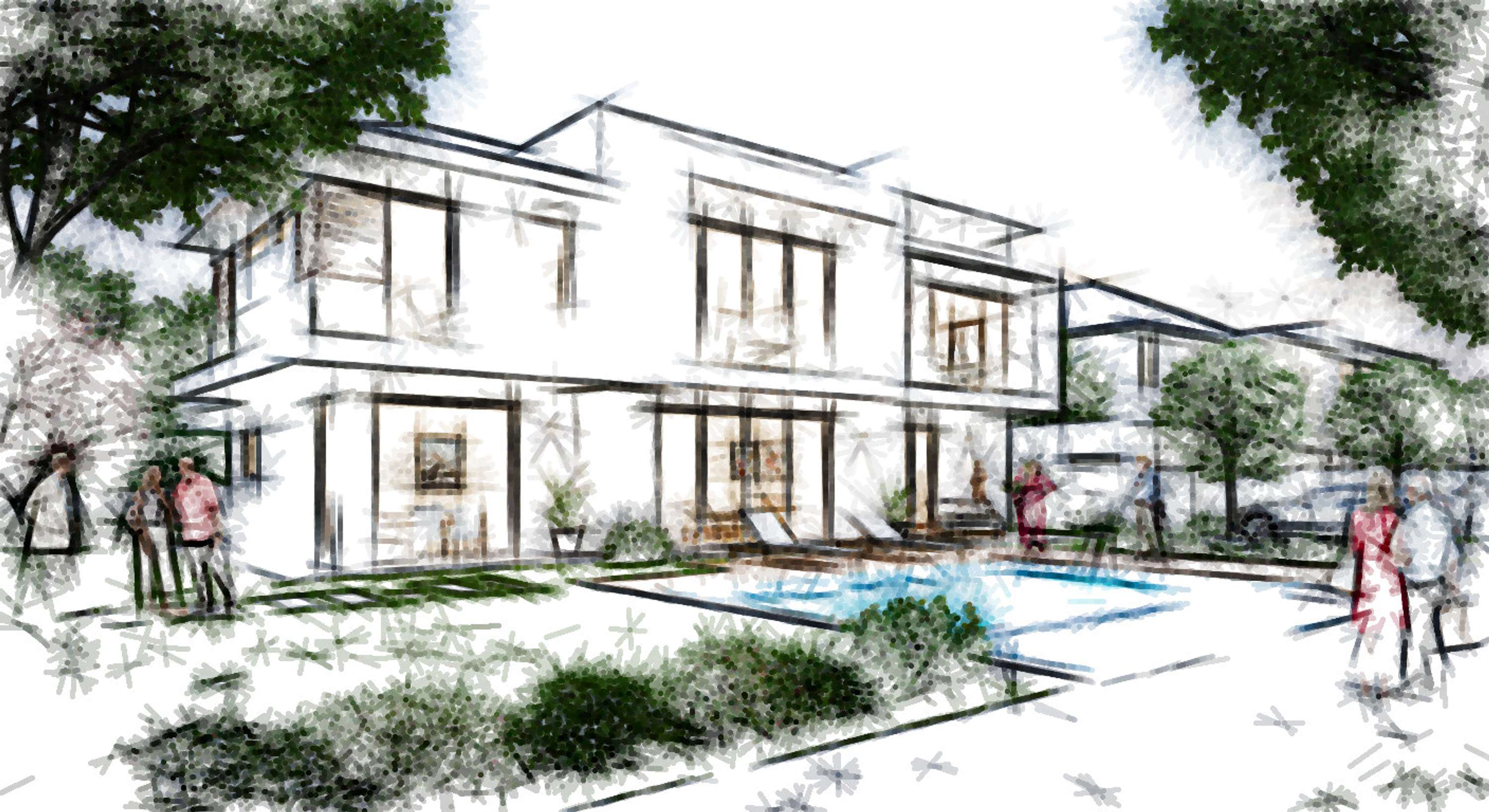 Architectural Sketches and Models - Bozelos by Panagiotis Bozelos