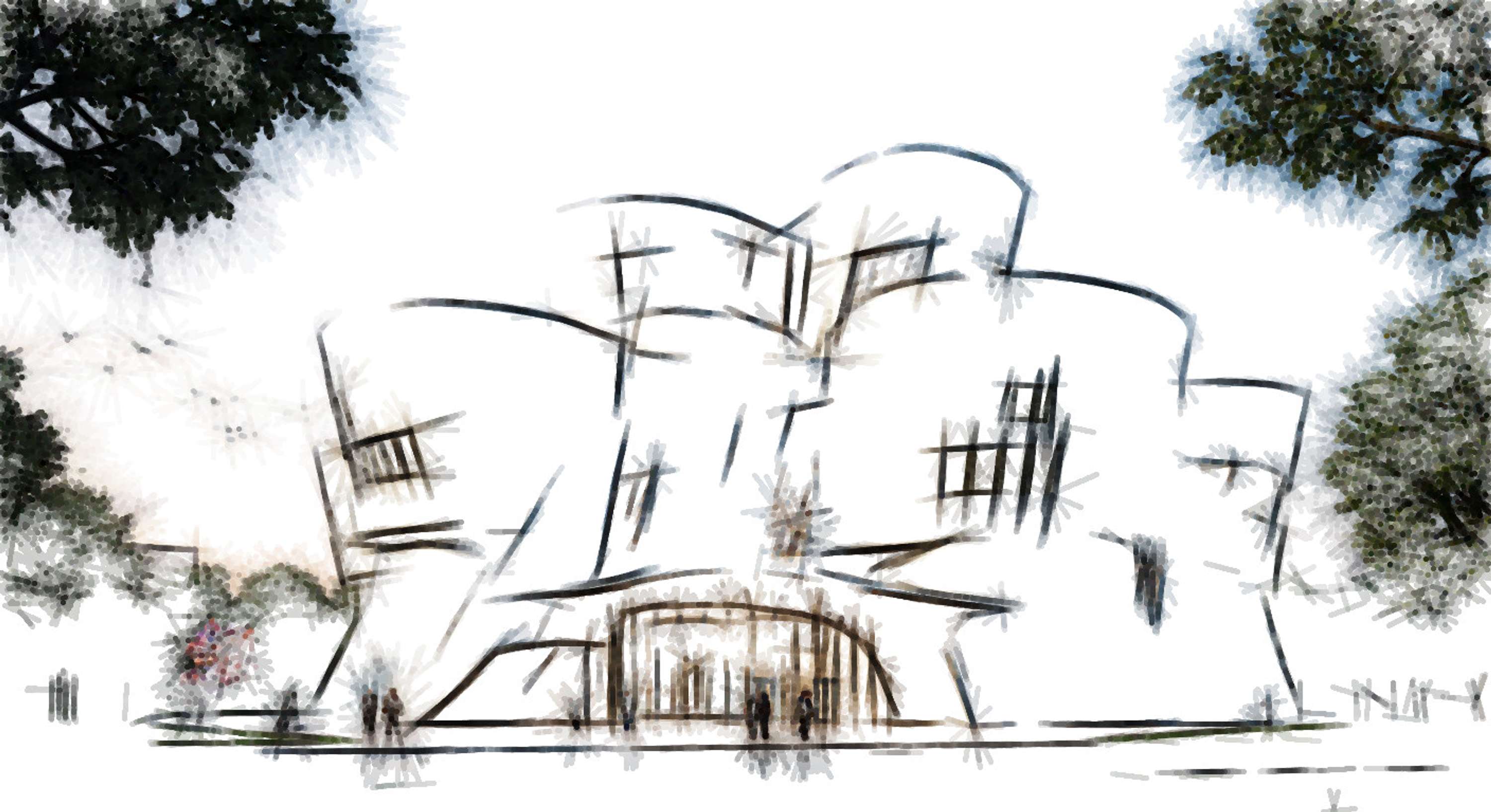 Architectural Sketches and Models - Bozelos by Panagiotis Bozelos