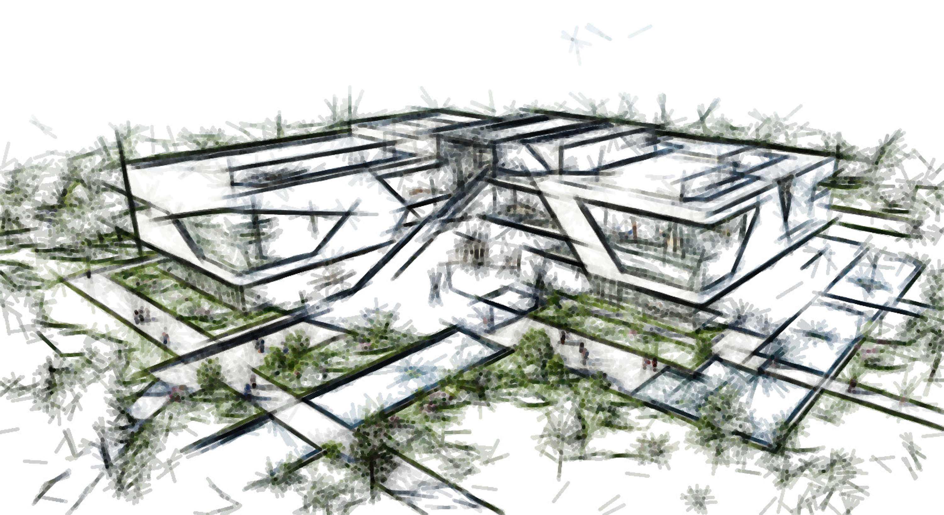 Architectural Sketches and Models - Bozelos by Panagiotis Bozelos