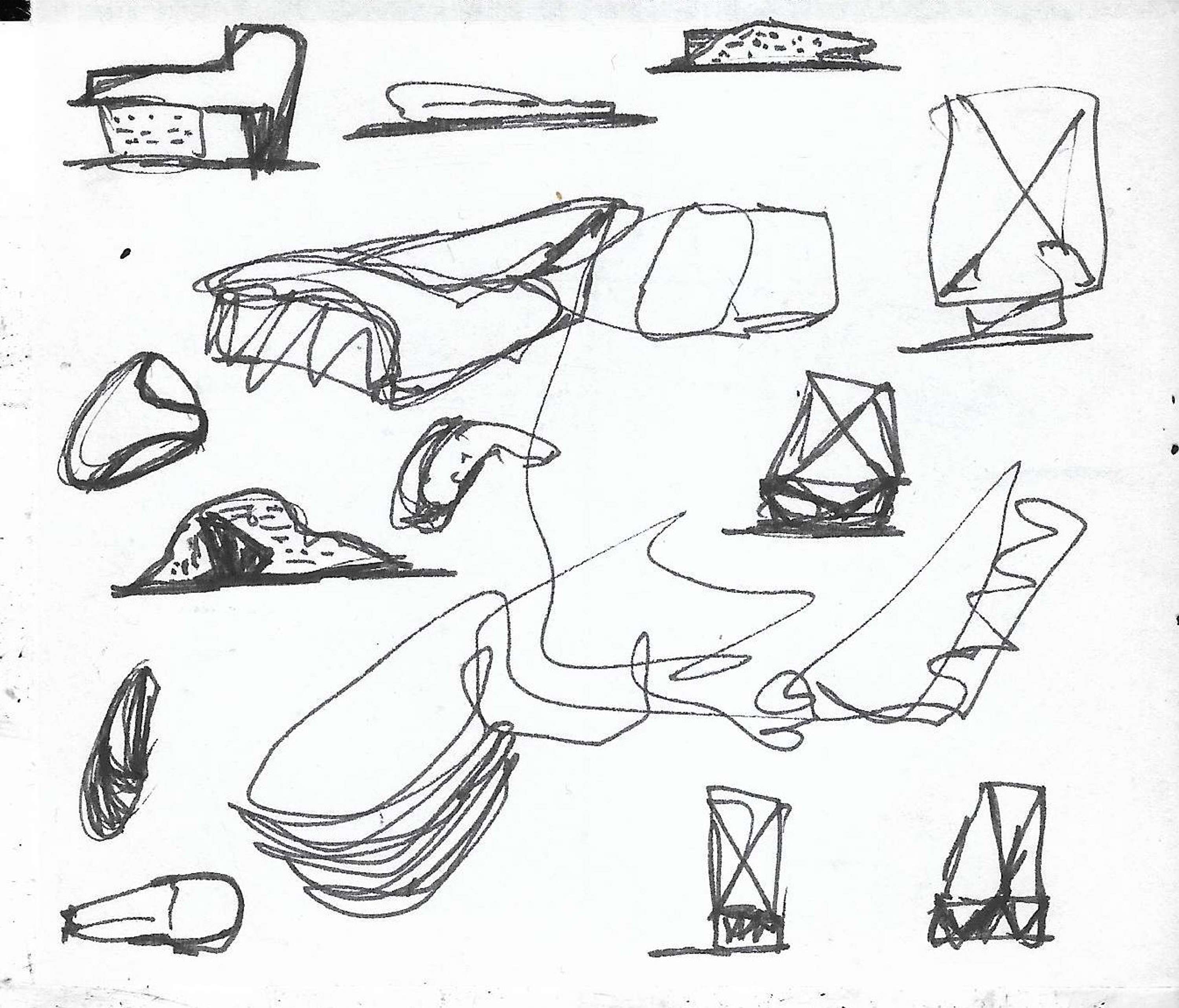 Architectural Sketches and Models - Bozelos by Panagiotis Bozelos