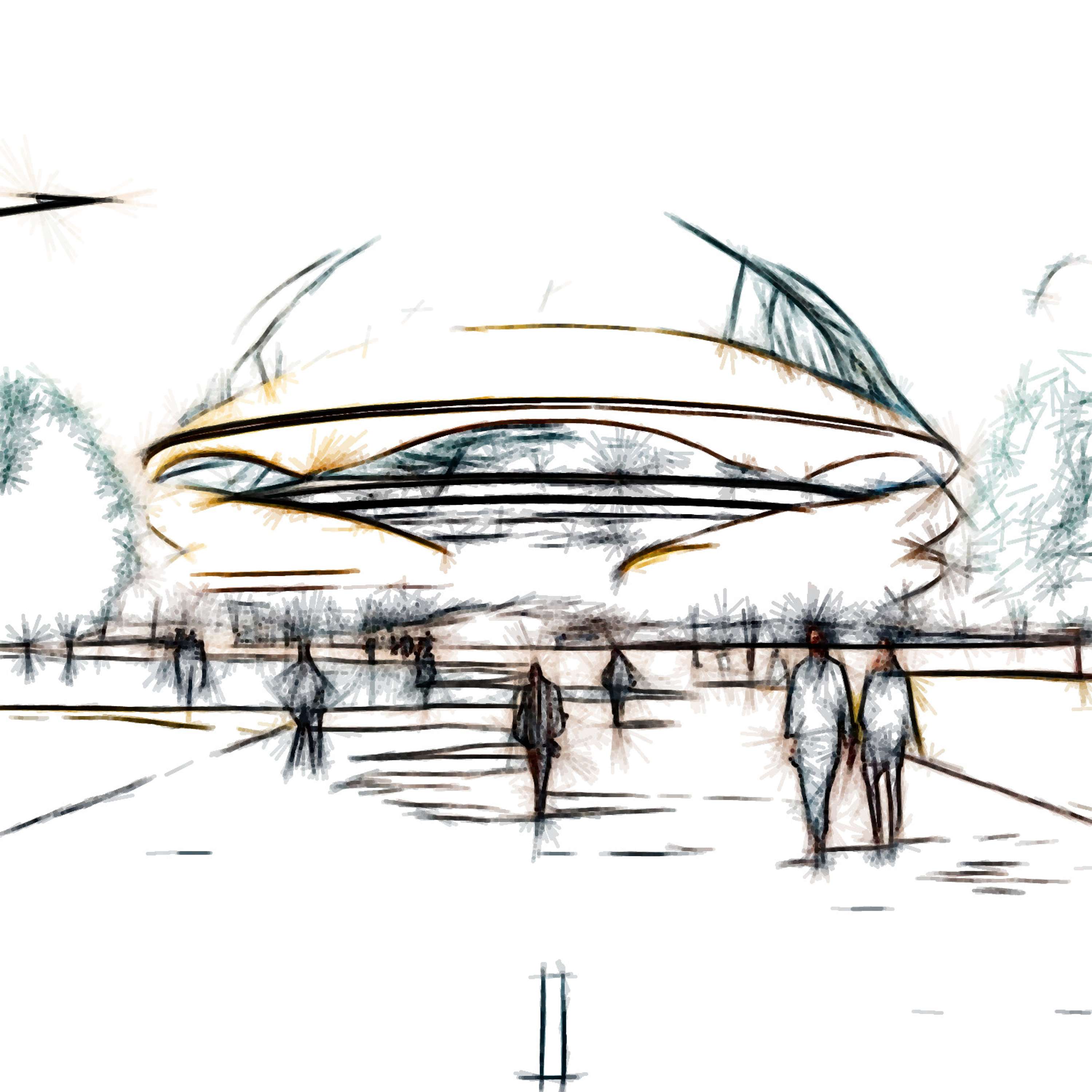 Architectural Sketches and Models - Bozelos by Panagiotis Bozelos