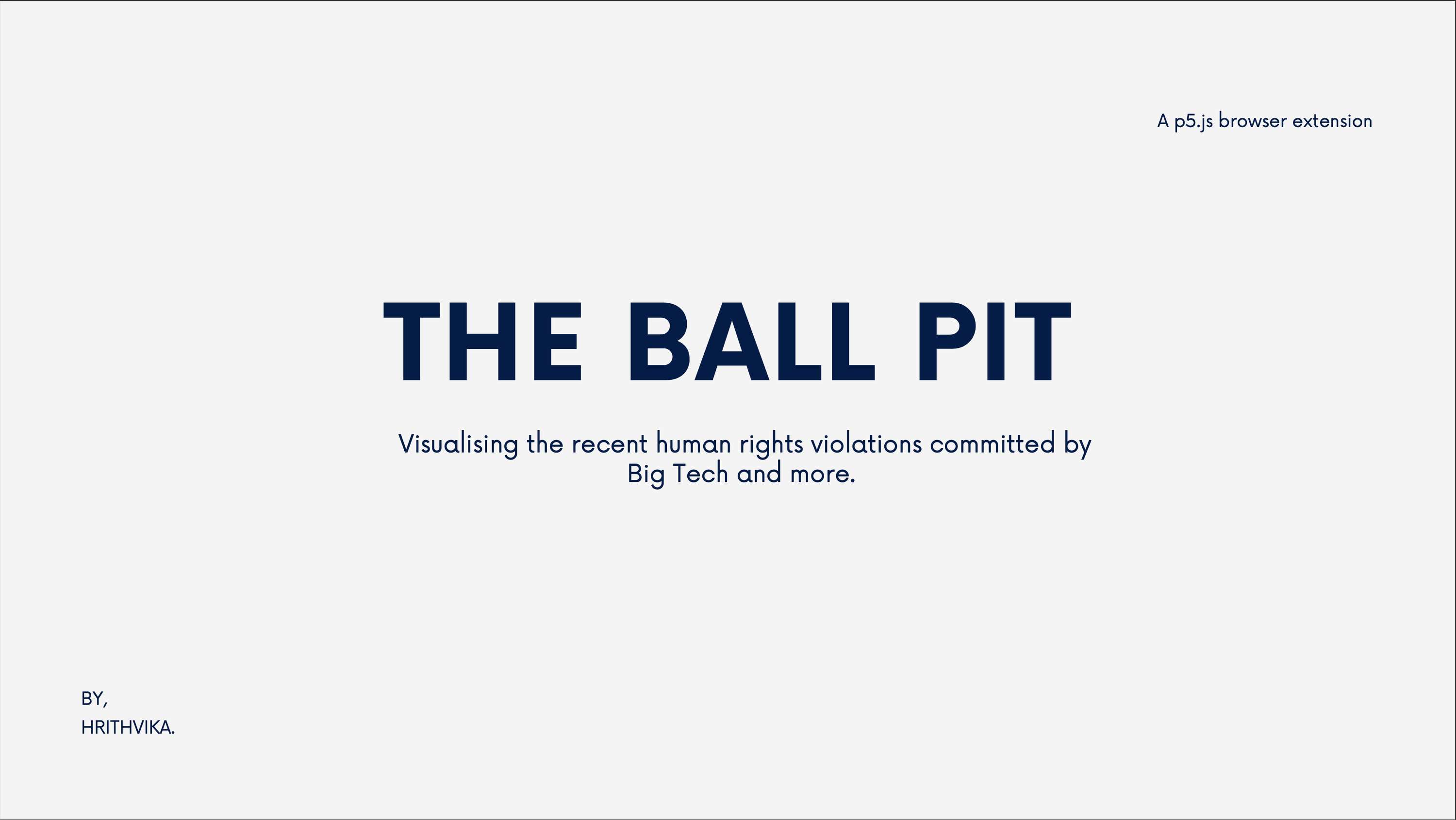 The Ball Pit by Hrithvika .