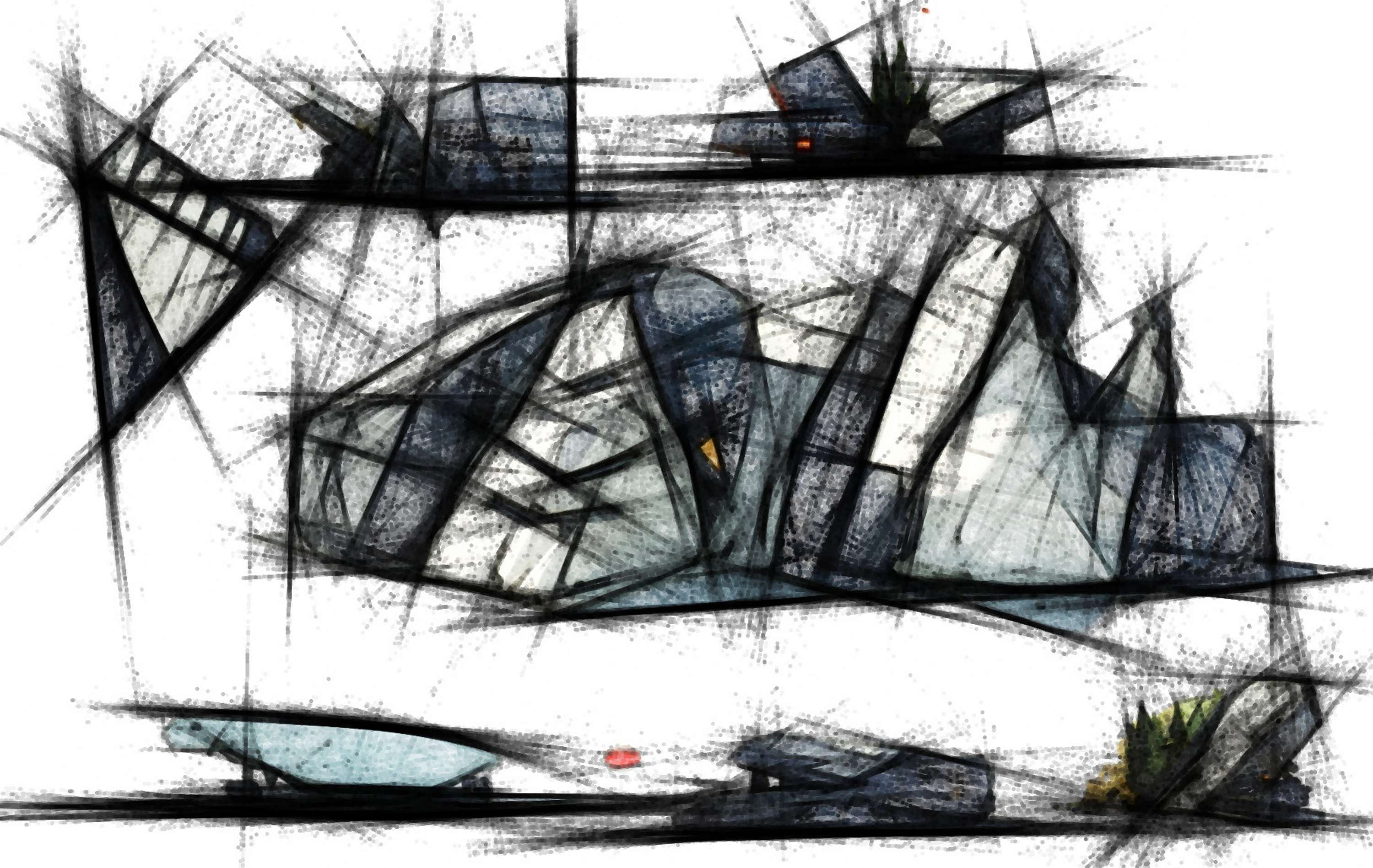 Architectural Sketches and Models - Bozelos by Panagiotis Bozelos