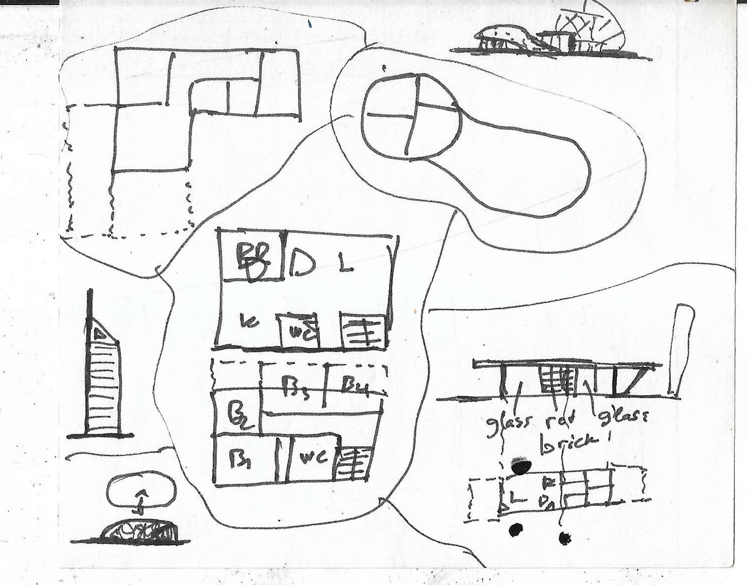 Architectural Sketches and Models - Bozelos by Panagiotis Bozelos