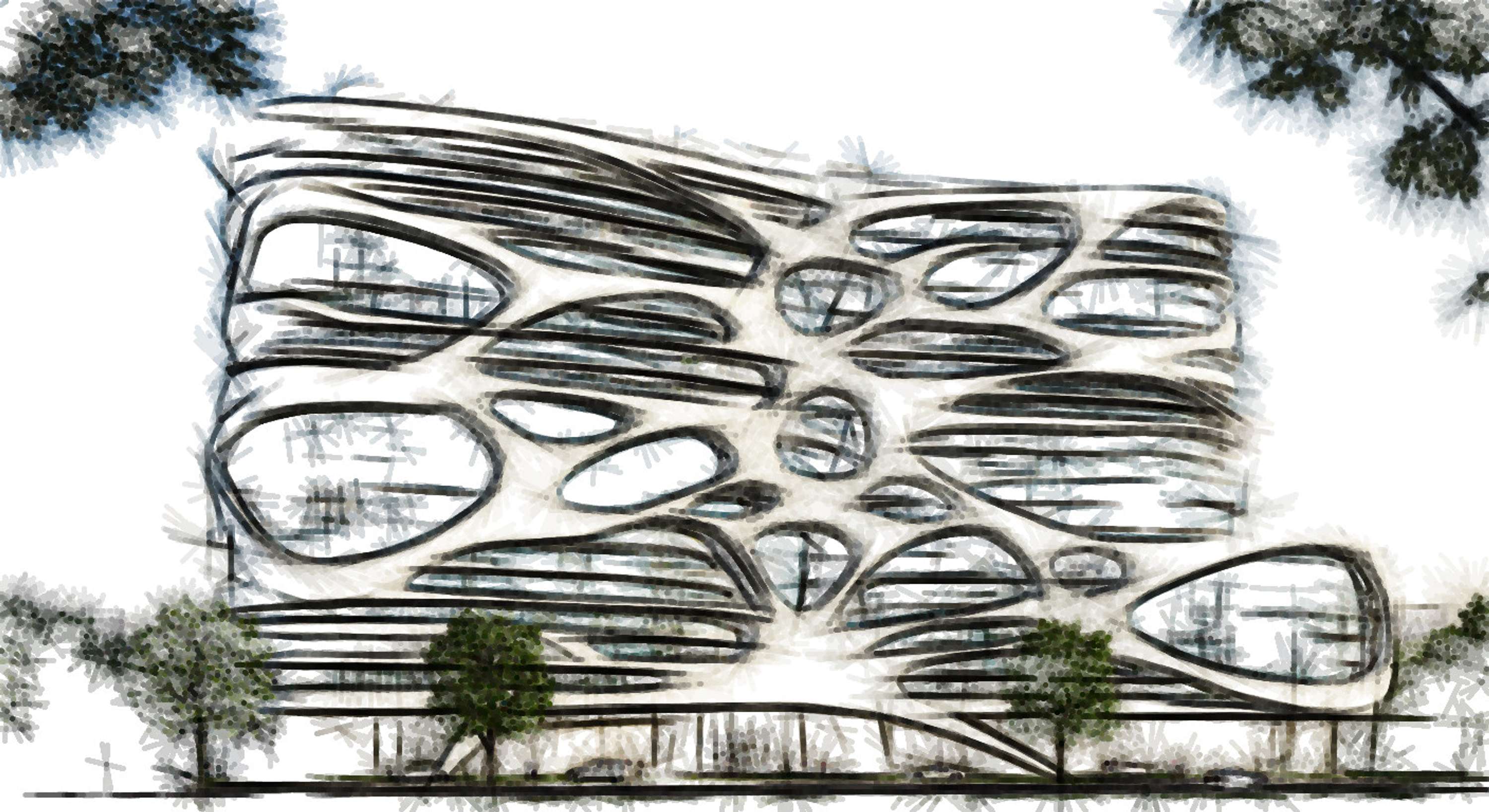 Architectural Sketches and Models - Bozelos by Panagiotis Bozelos