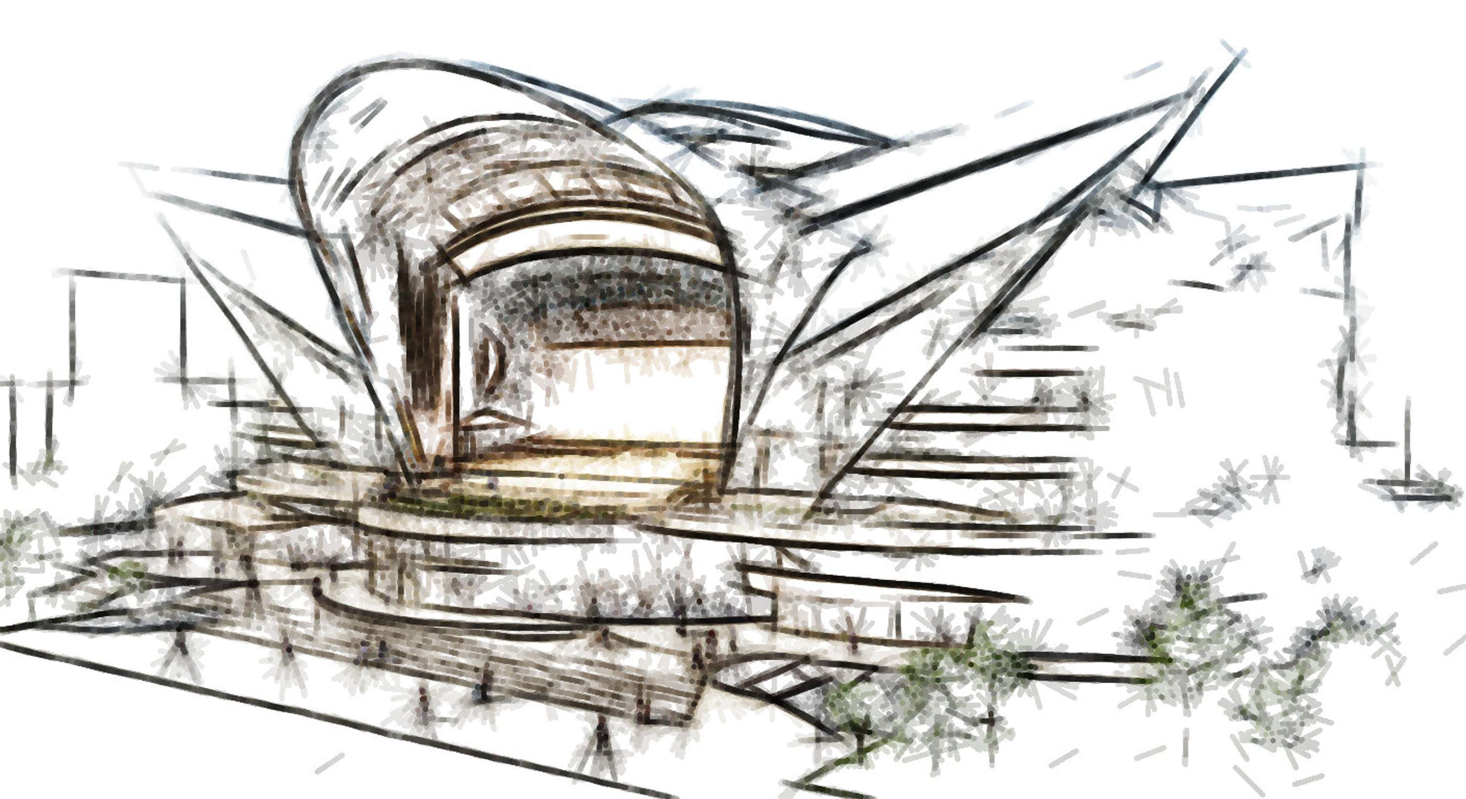 Architectural Sketches and Models - Bozelos by Panagiotis Bozelos