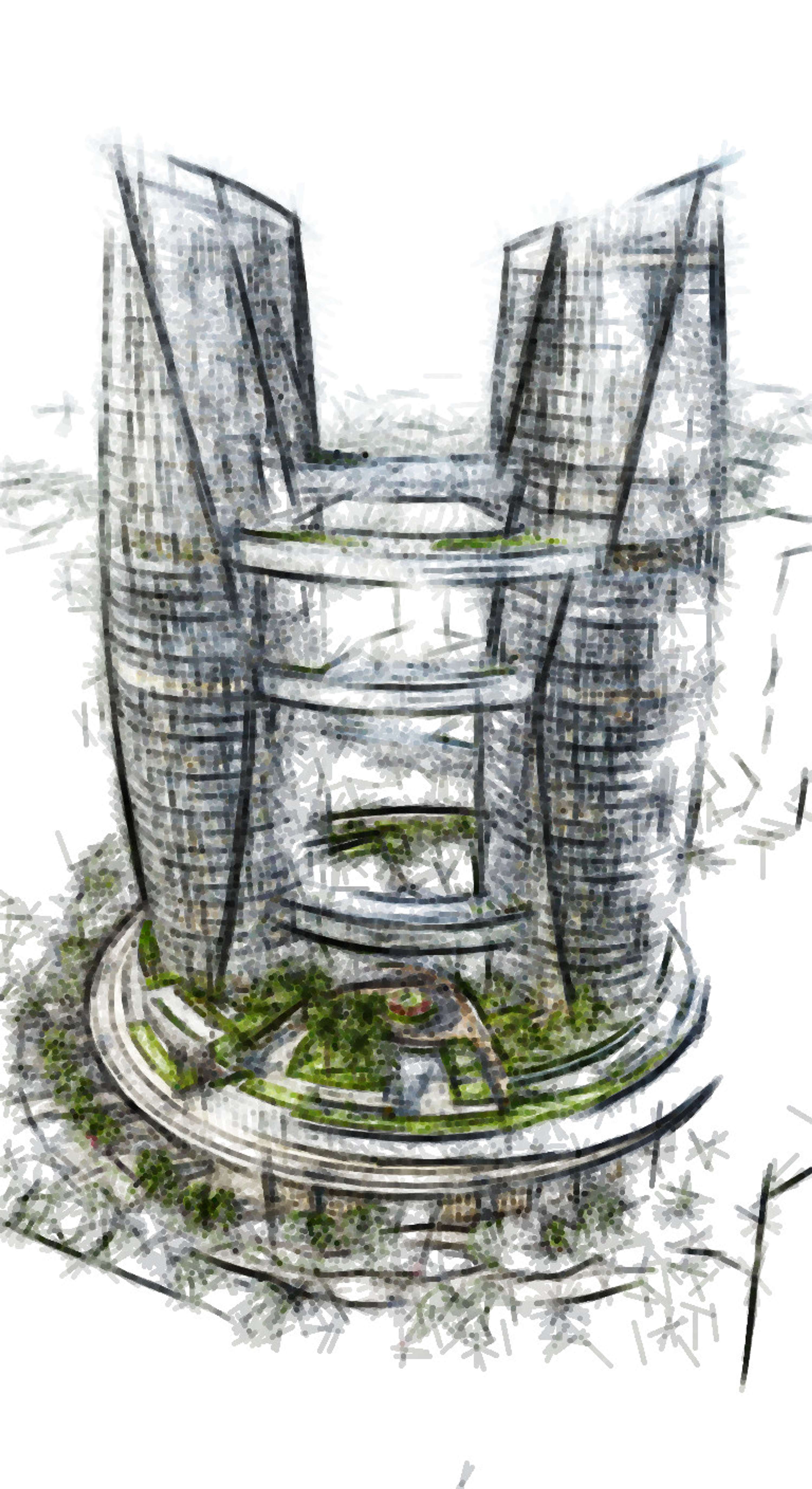 Architectural Sketches and Models - Bozelos by Panagiotis Bozelos