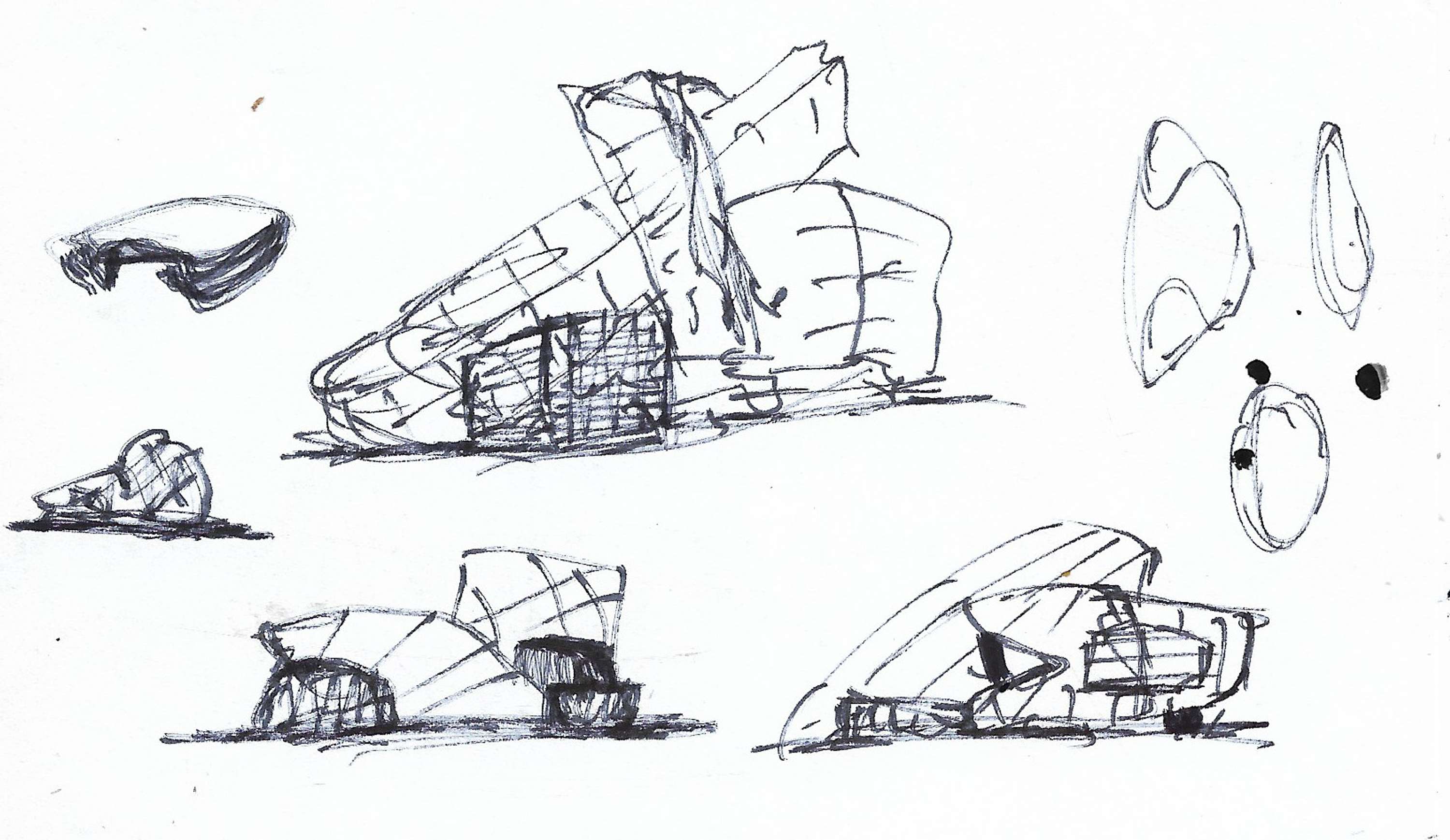 Architectural Sketches and Models - Bozelos by Panagiotis Bozelos