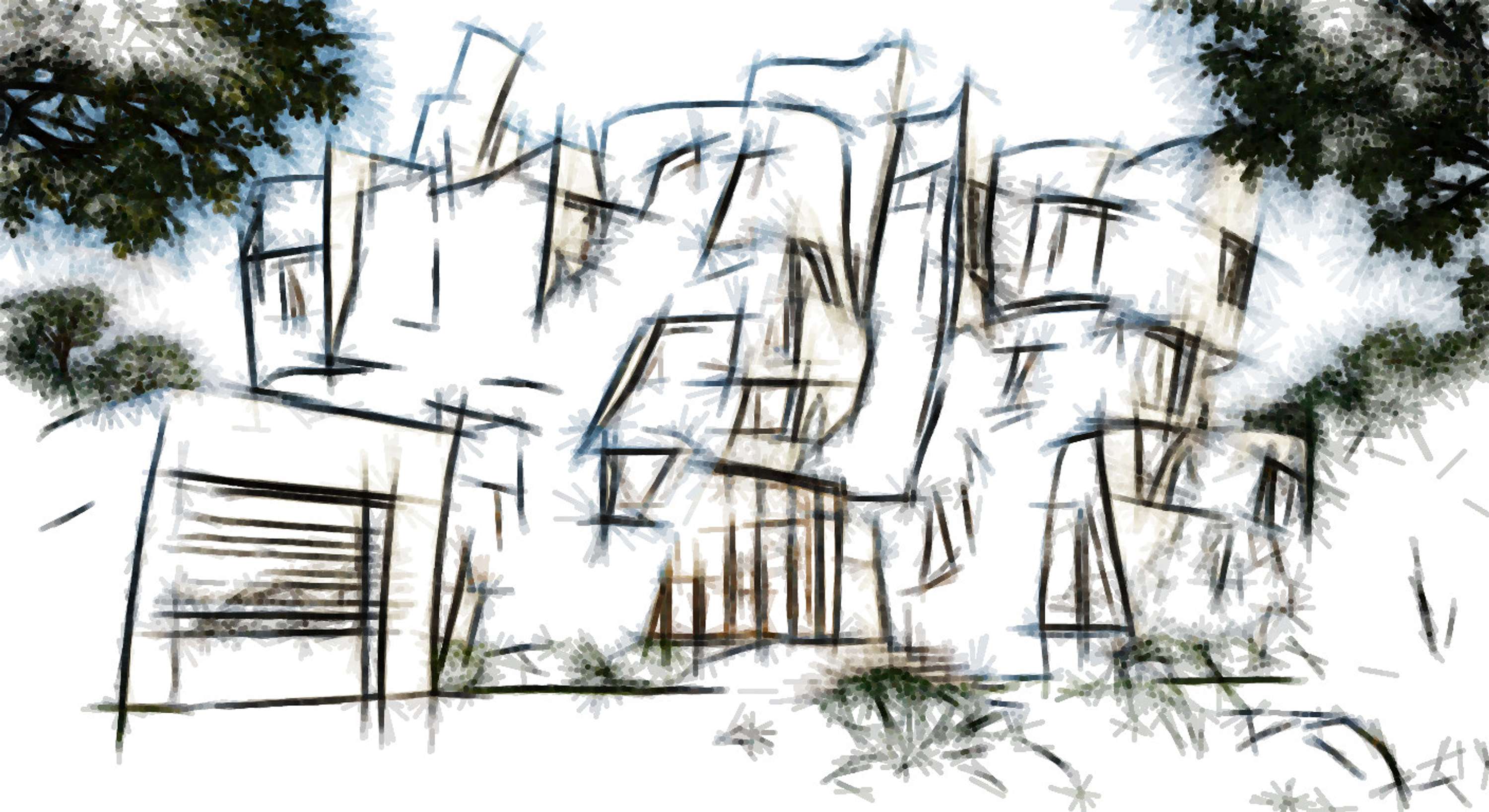 Architectural Sketches and Models - Bozelos by Panagiotis Bozelos