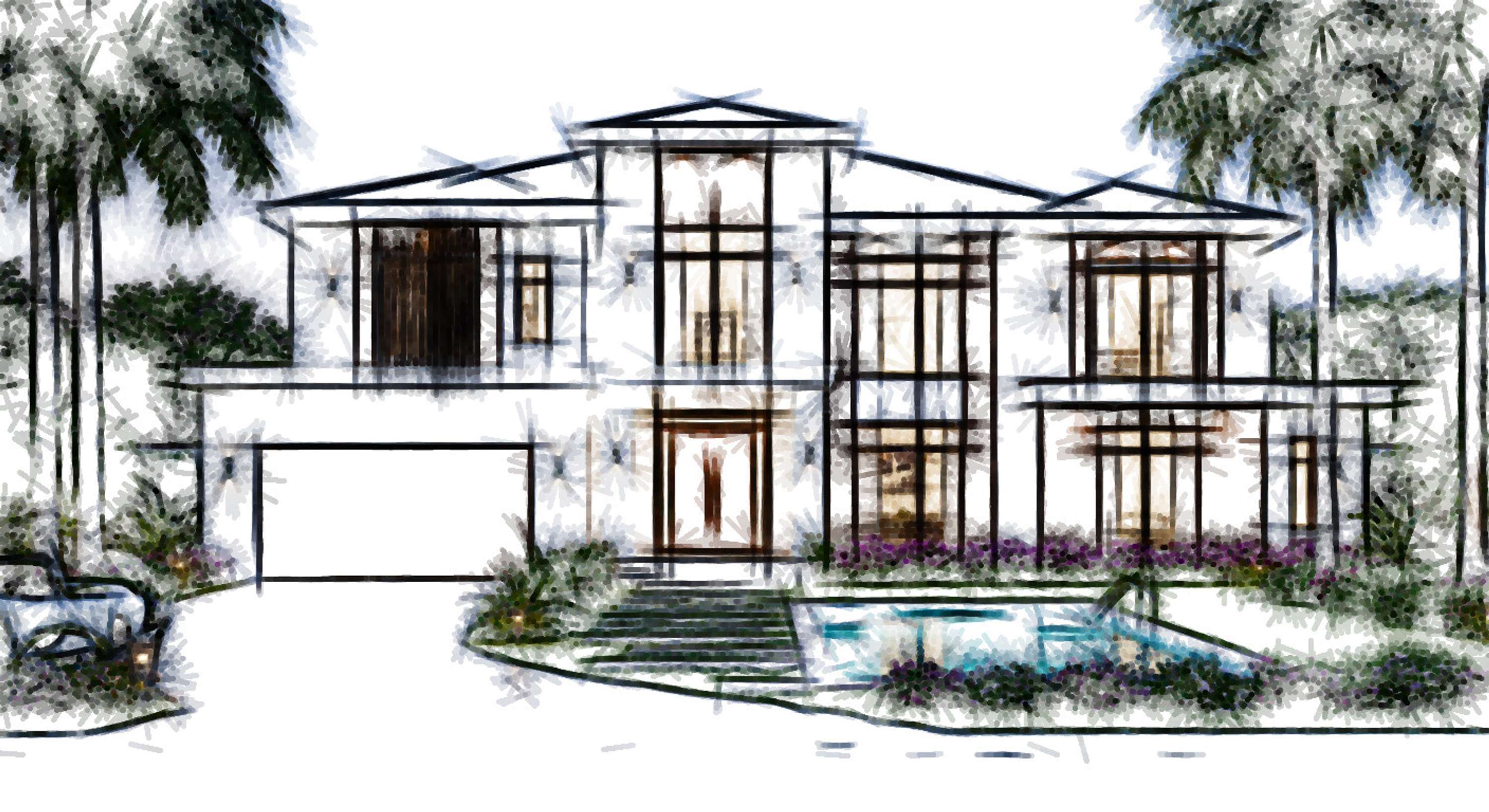 Architectural Sketches and Models - Bozelos by Panagiotis Bozelos