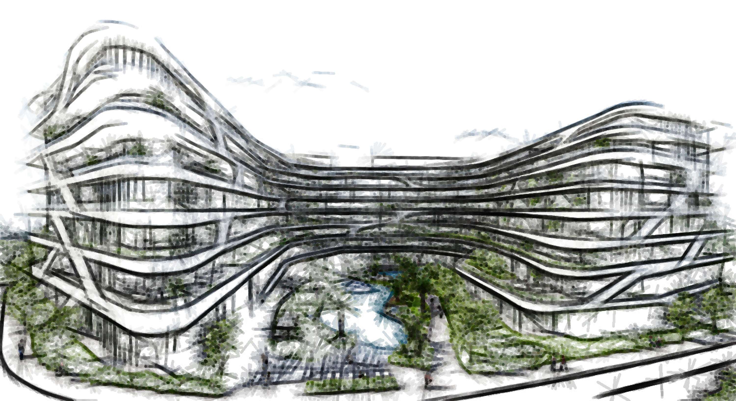 Architectural Sketches and Models - Bozelos by Panagiotis Bozelos