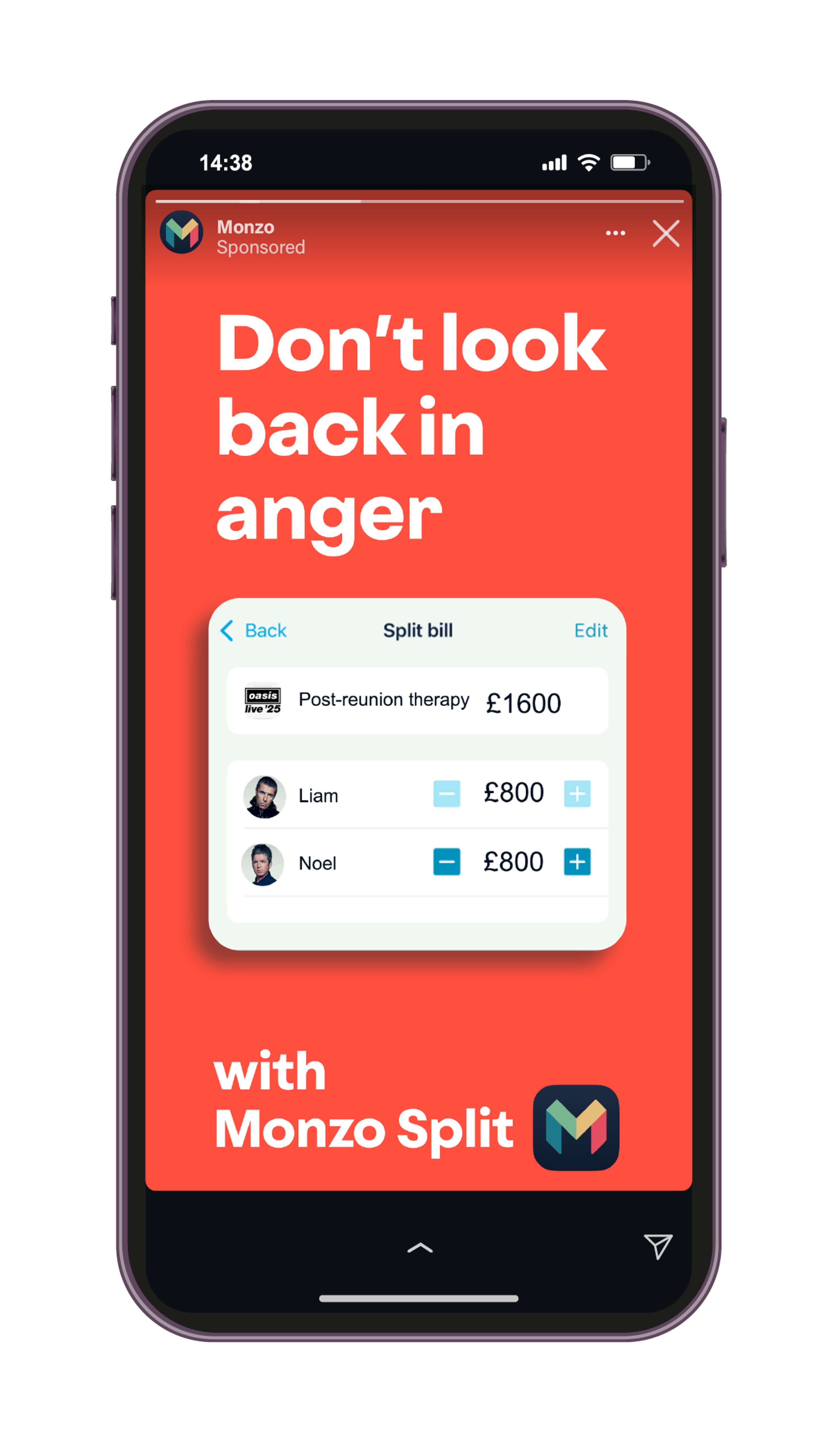 Monzo: Reactive Social Content by Gina Mcdowall