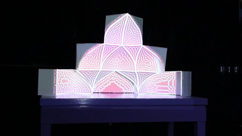 Muqarnas projection mapping by John Lucy