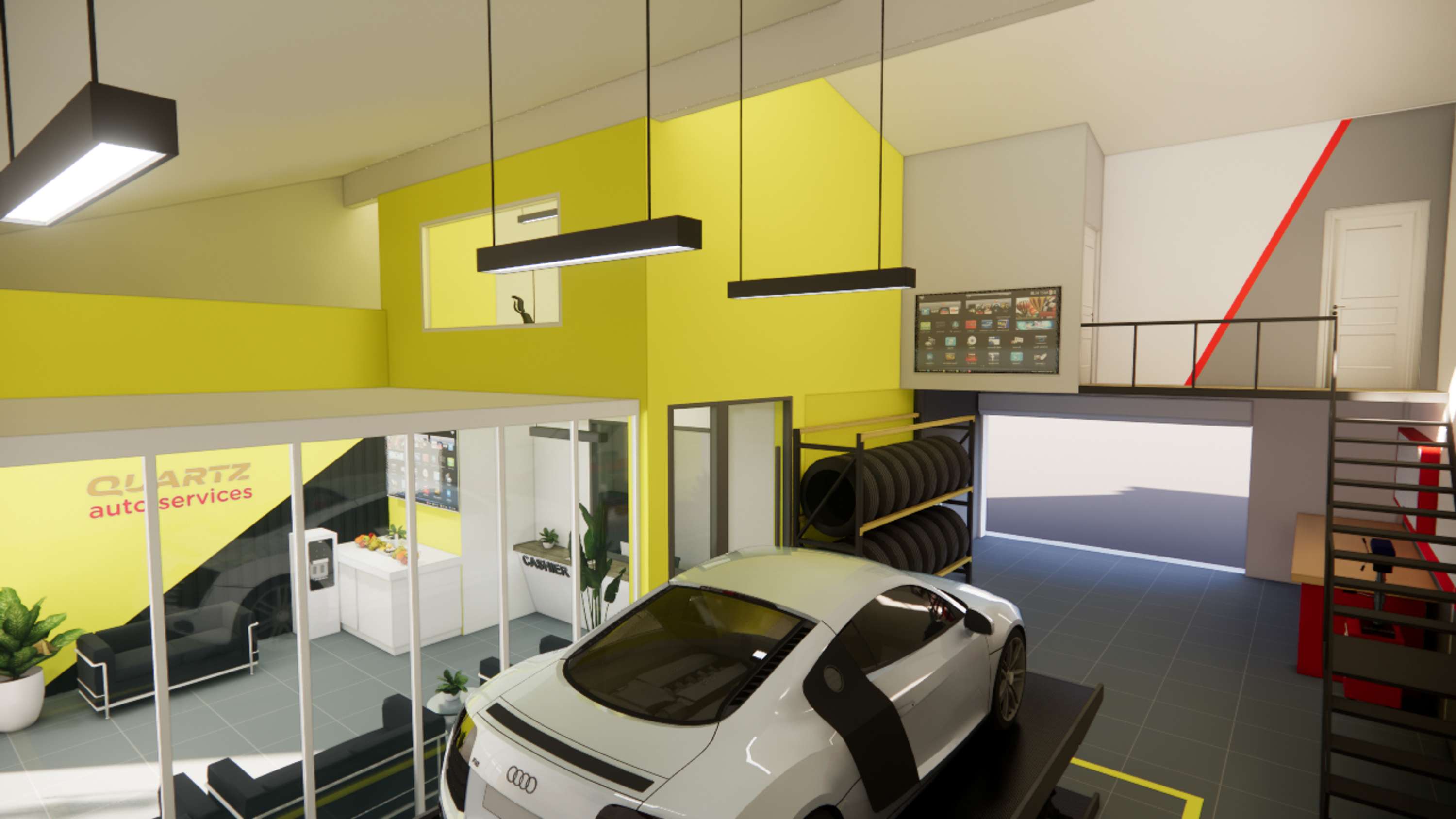 Architecture - TotalEnergies Car workshop by Lutfi Ibrahim