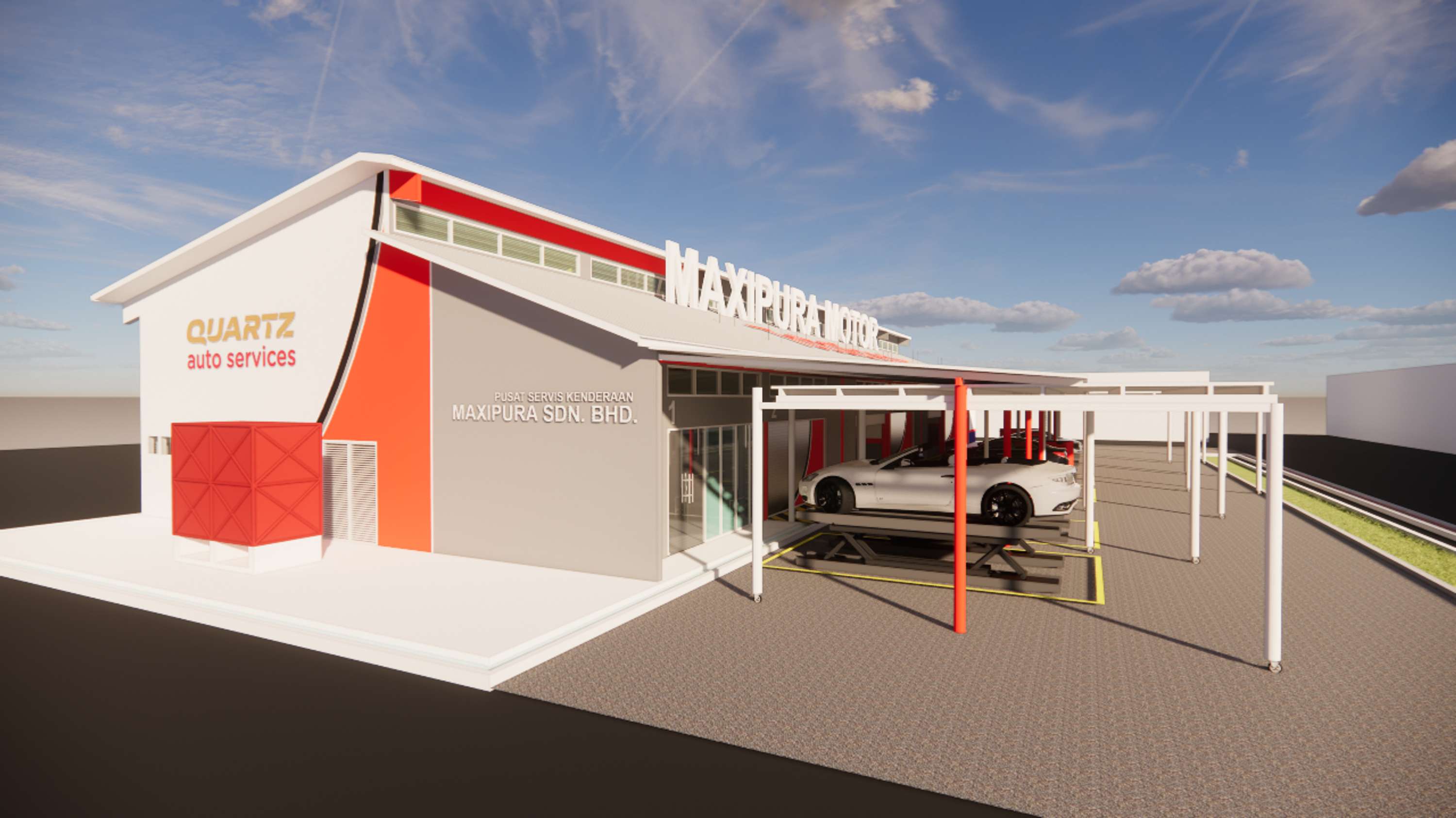 Architecture - TotalEnergies Car workshop by Lutfi Ibrahim