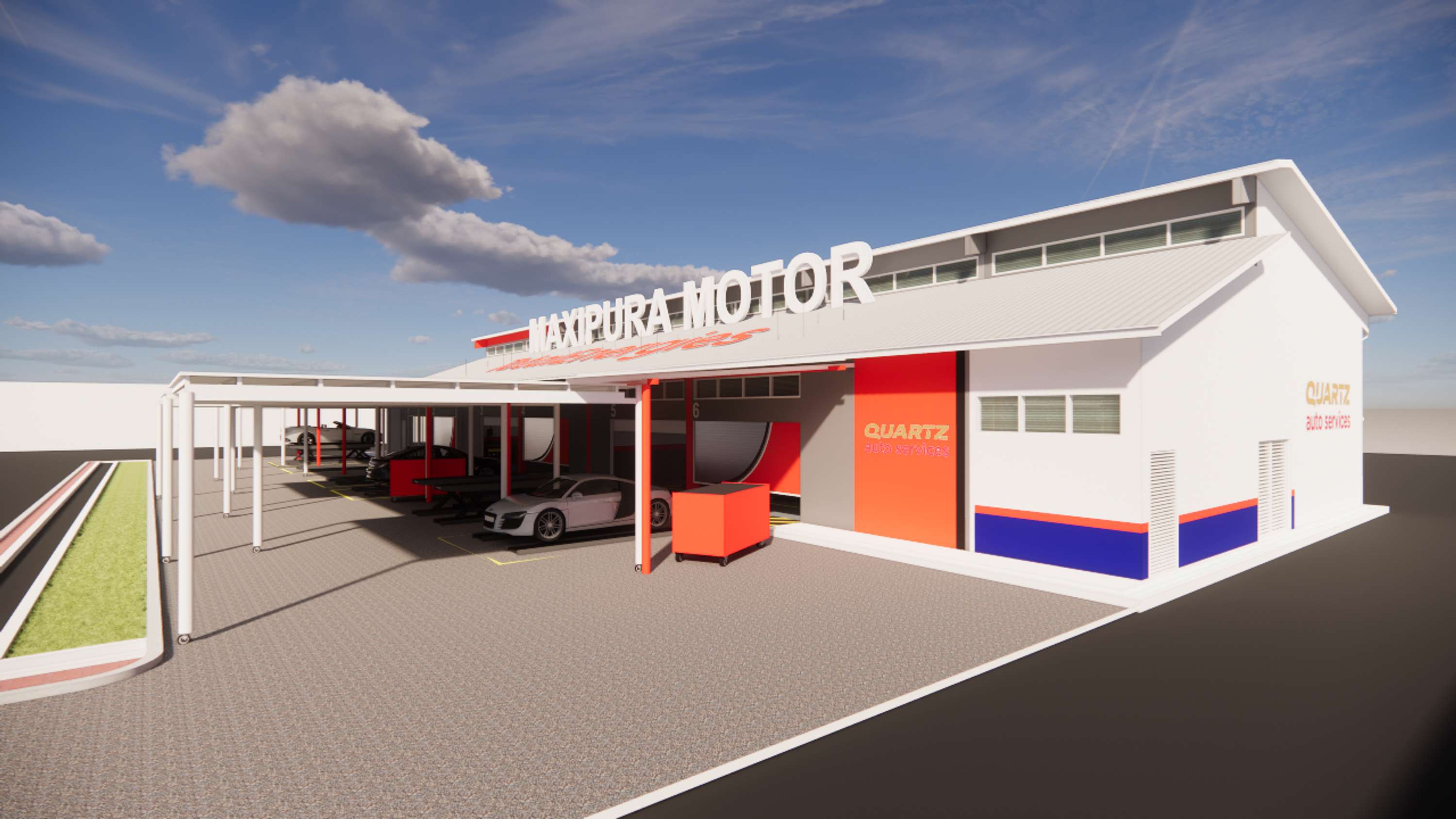 Architecture - TotalEnergies Car workshop by Lutfi Ibrahim