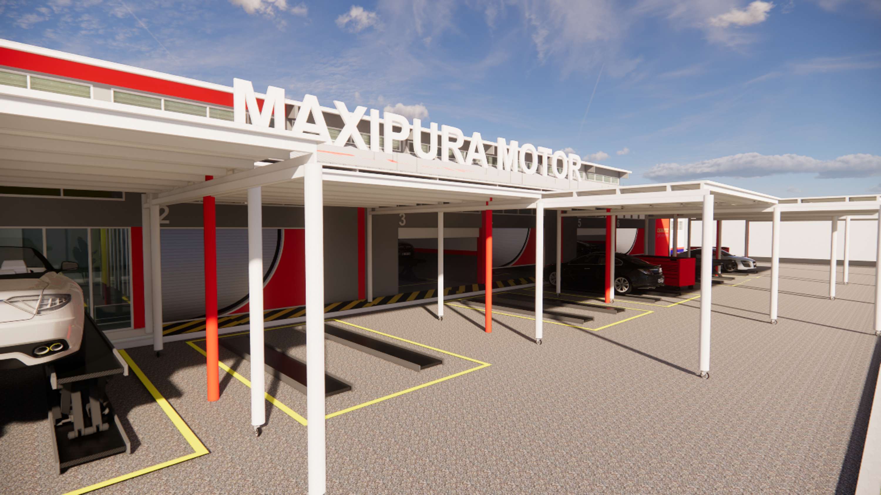 Architecture - TotalEnergies Car workshop by Lutfi Ibrahim