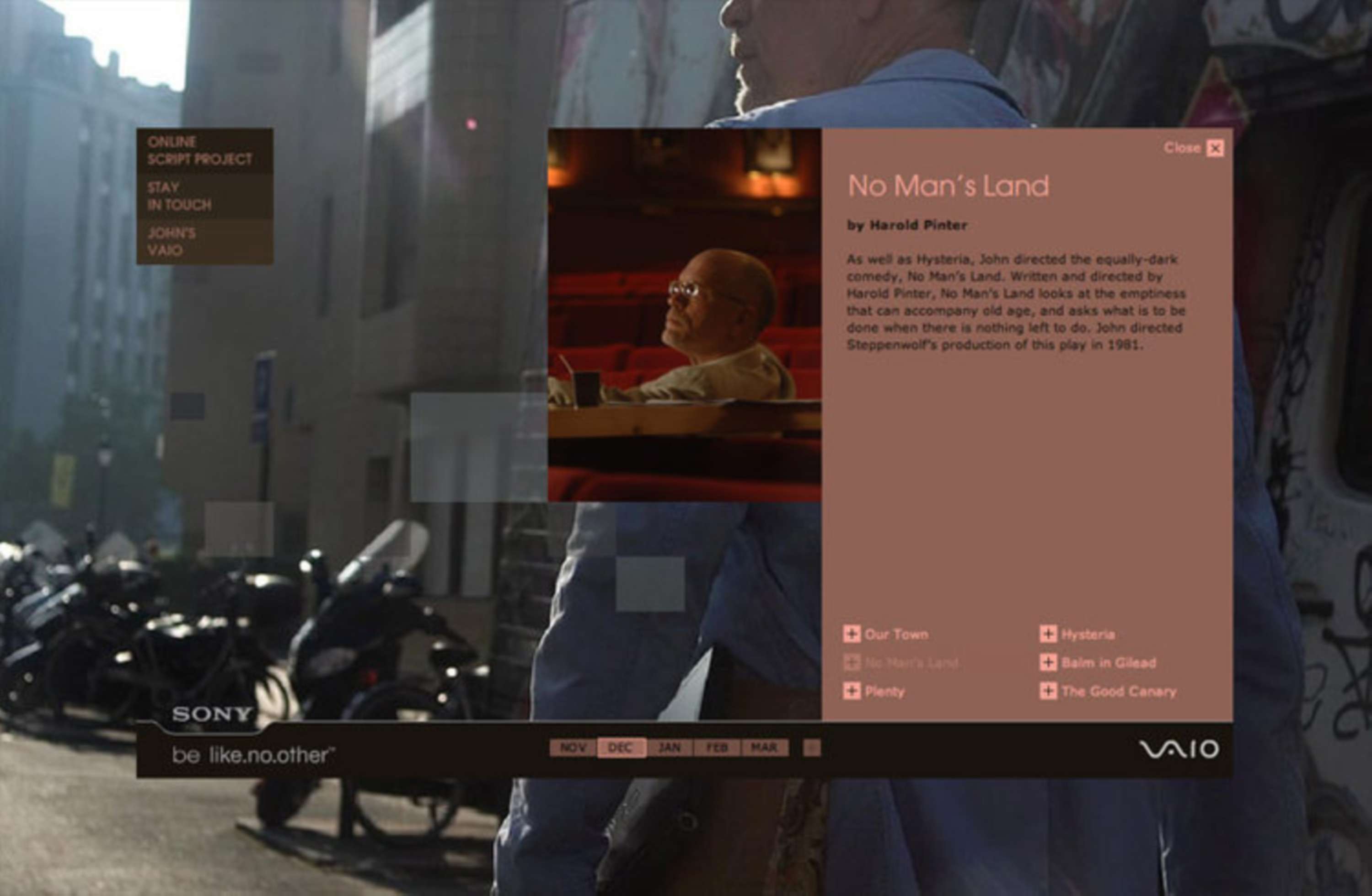 Sony Vaio: The Online Script Project by Fabiana Xavier