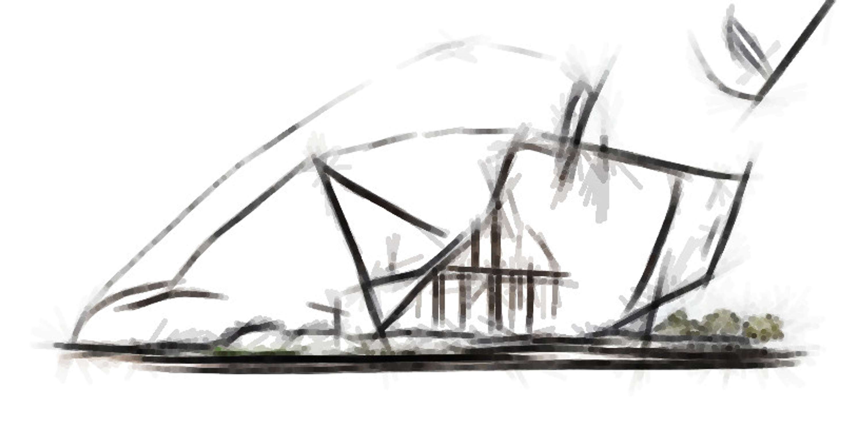 Architectural Sketches and Models - Bozelos by Panagiotis Bozelos