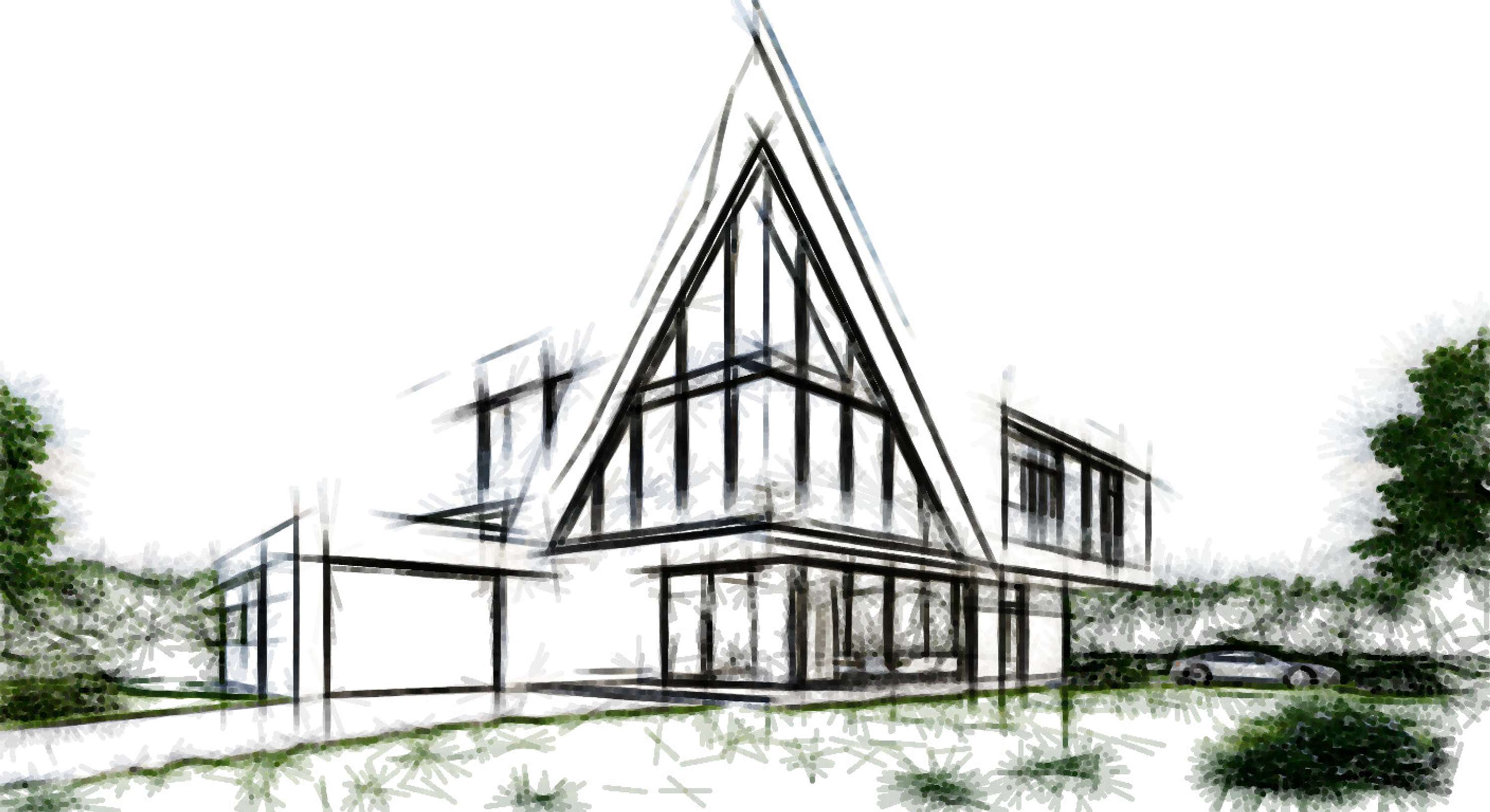 Architectural Sketches and Models - Bozelos by Panagiotis Bozelos