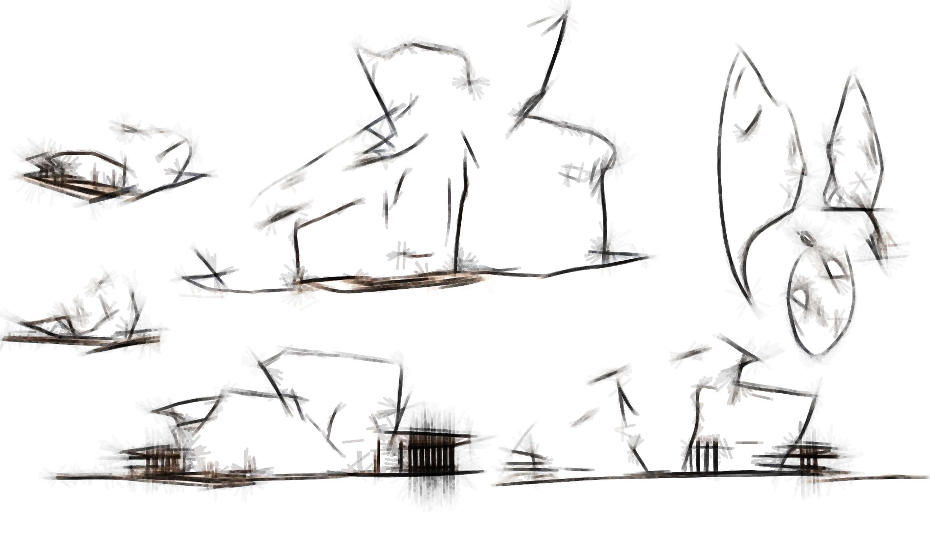 Architectural Sketches and Models - Bozelos by Panagiotis Bozelos