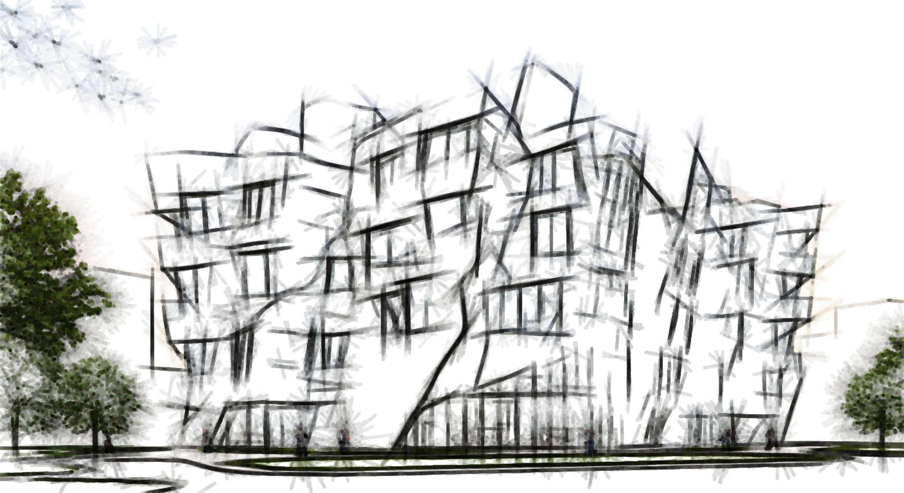 Architectural Sketches and Models - Bozelos by Panagiotis Bozelos