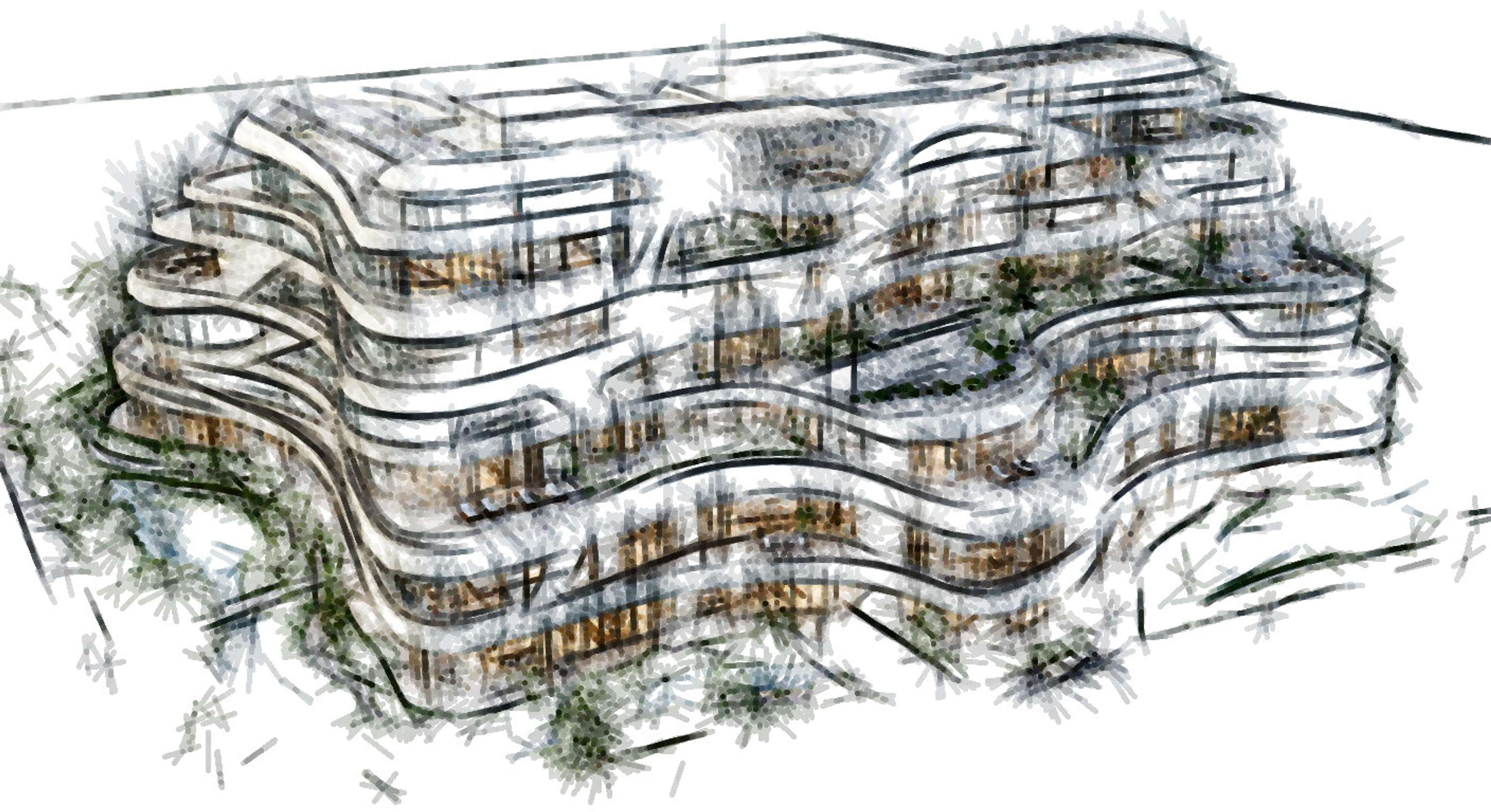 Architectural Sketches and Models - Bozelos by Panagiotis Bozelos