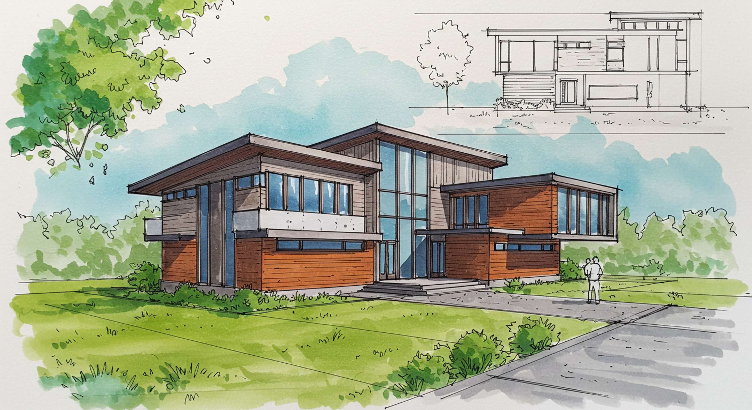 Architectural Sketches and Models - Bozelos by Panagiotis Bozelos