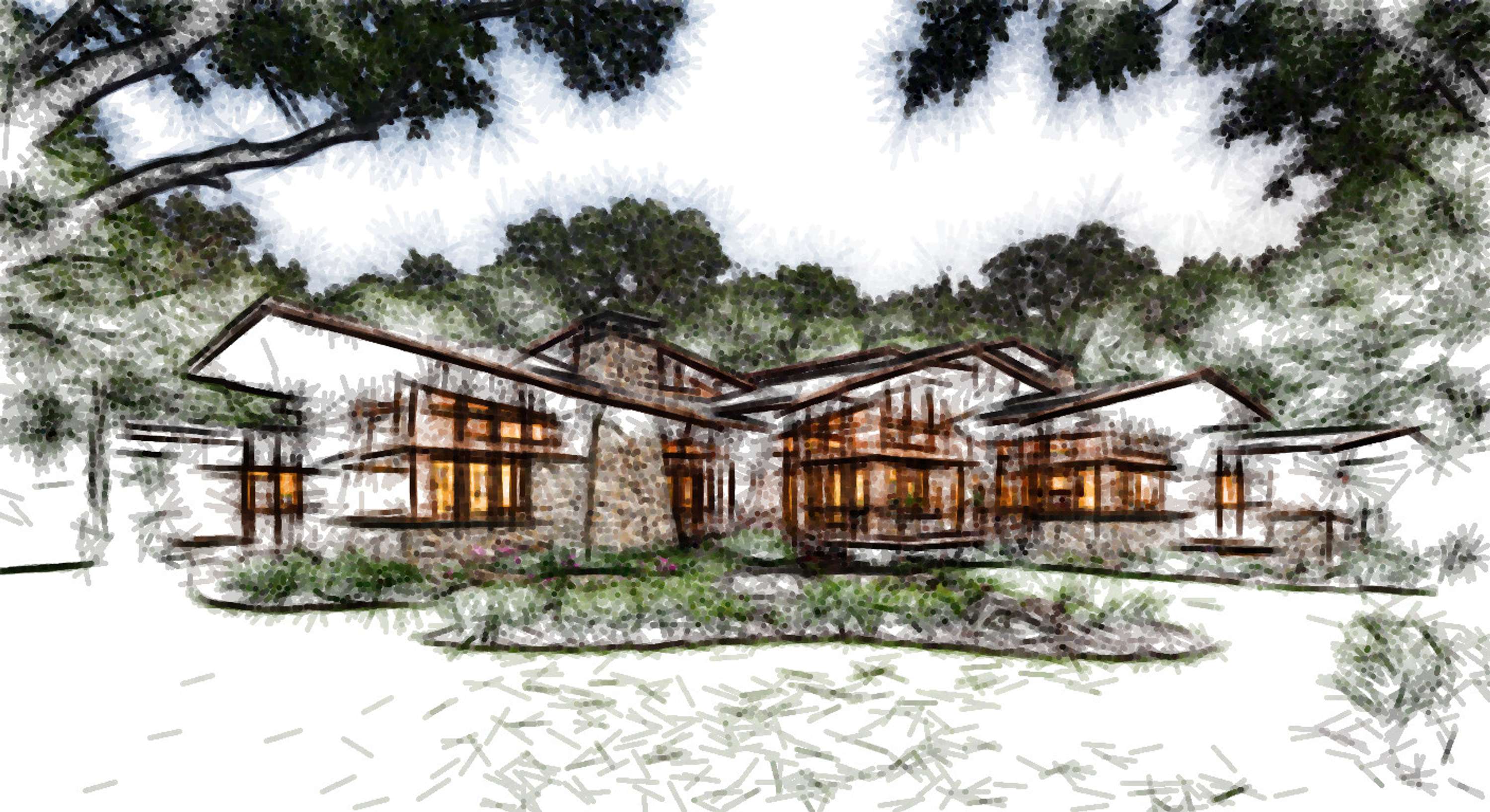 Architectural Sketches and Models - Bozelos by Panagiotis Bozelos